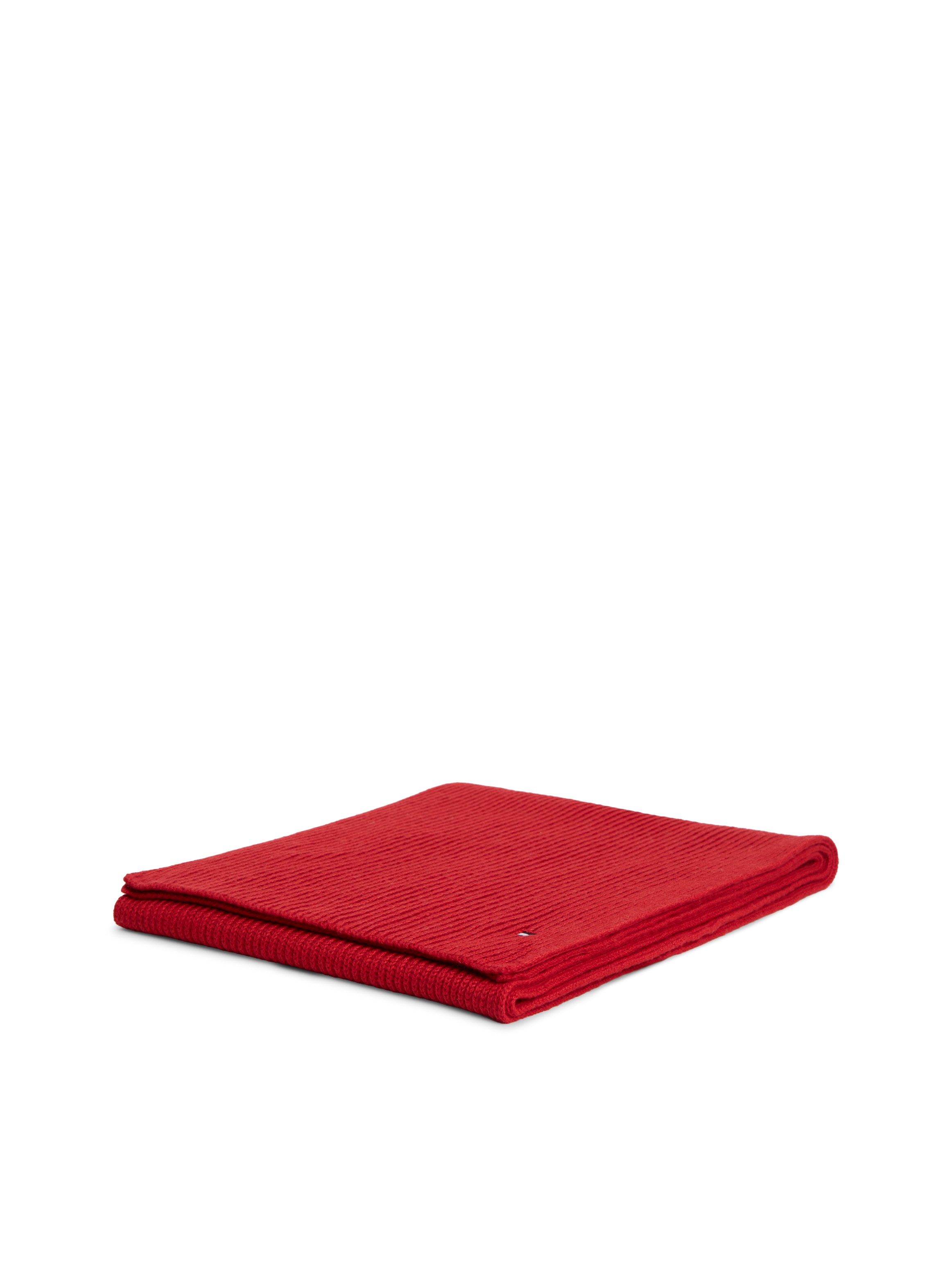 Tommy Hilfiger Strickschal »TH FLAG PIMA COTTON CASH SCARF« mit Logostickerei, mit Kaschmiranteil Unisex
