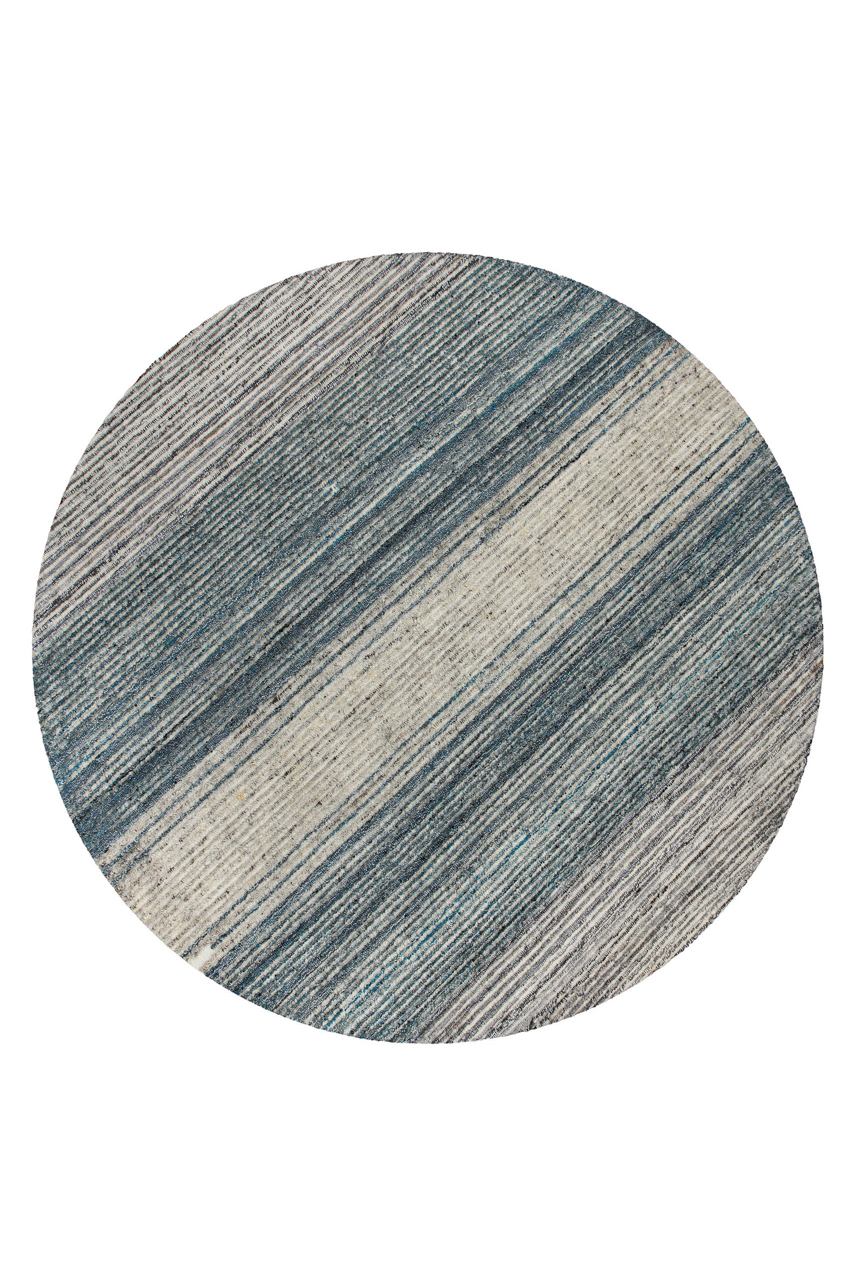 Wecon home Teppich »Hamptons TWENTYFOUR«, rund, 10 mm Höhe, Kurzflor, Wohnzimmer, Schlafzimmer, elegant, robust, Streifen Muster