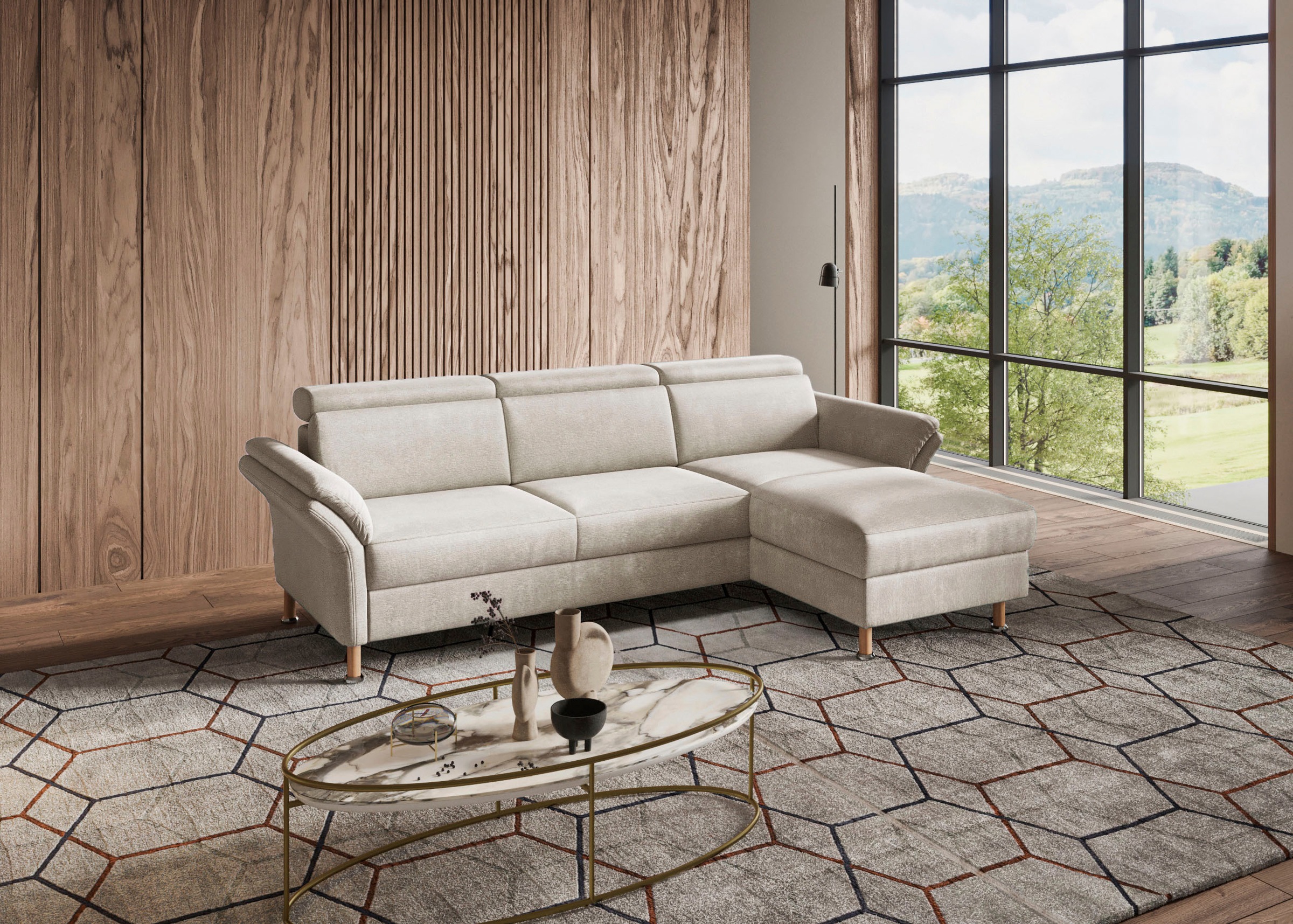 Home affaire "Calypso L-Form" mit motorischen Funktionen im Sofa und Recami günstig online kaufen