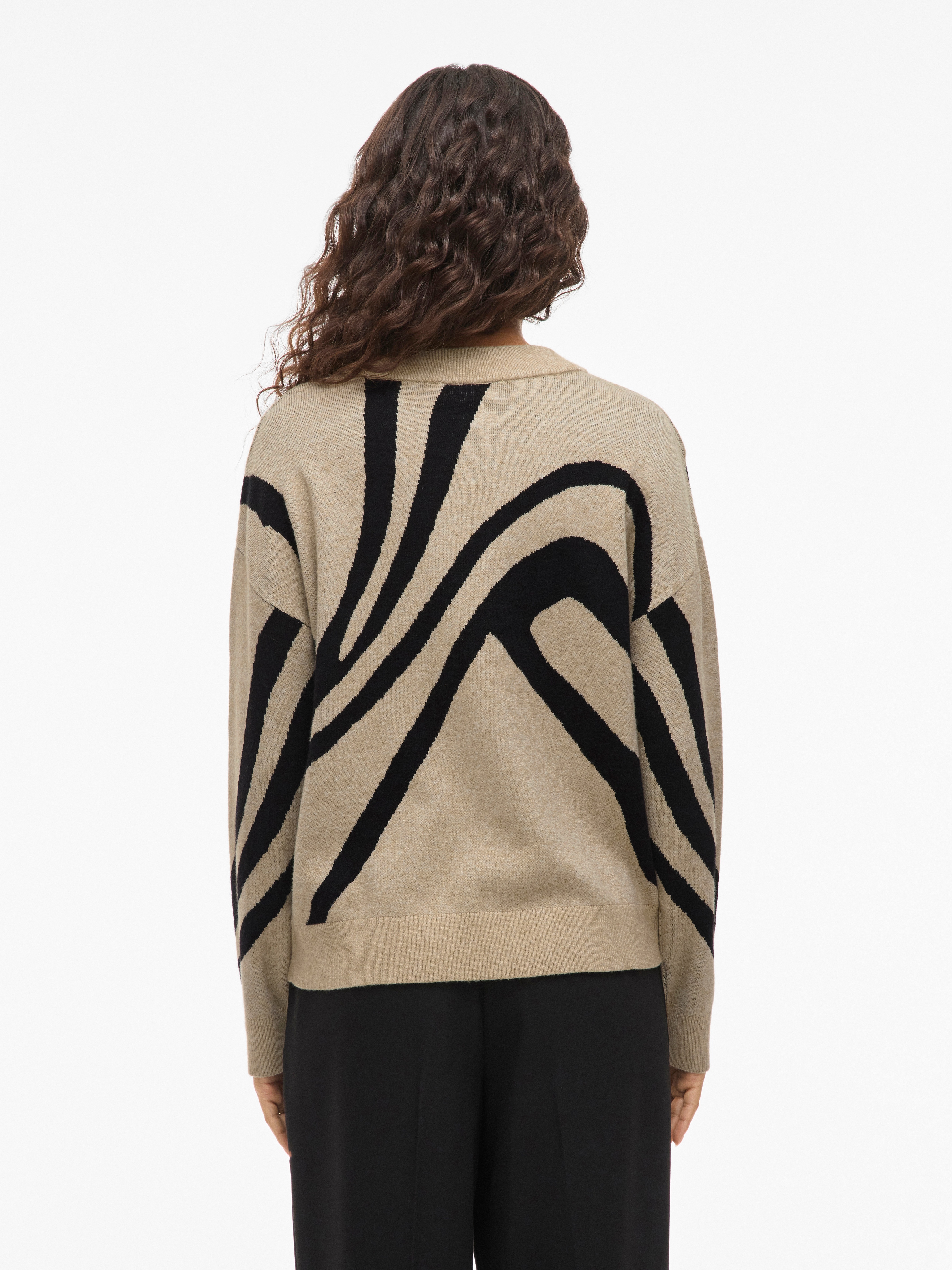 Thumbnail - Vila Strickpullover "VITIF JACQUARD L/S KNIT TOP - NOOS"