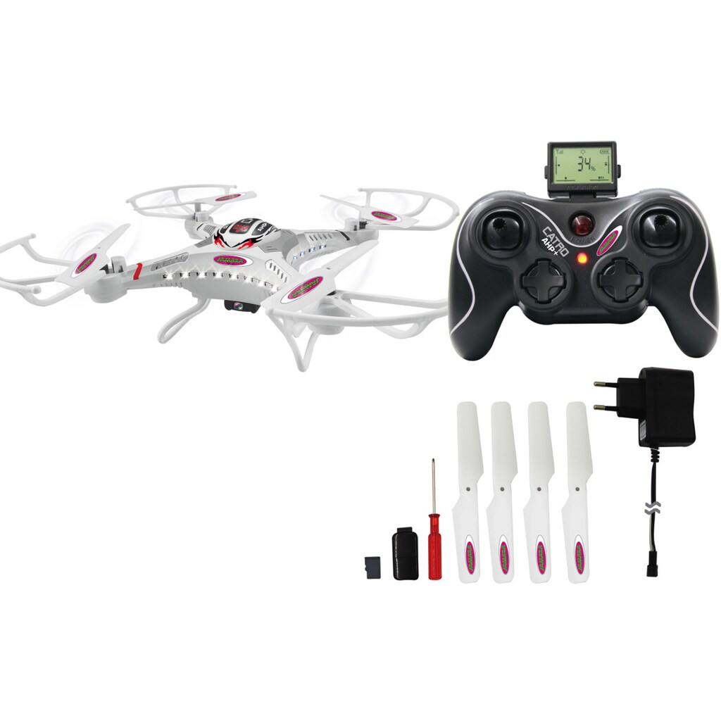 Jamara RC-Quadrocopter »Catro AHP+ 2,4GHz weiß«, mit HD Kamera