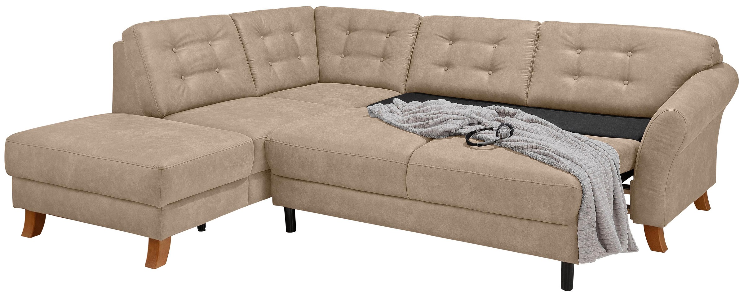 Home affaire Ecksofa »Trondheim L-Form«, mit Federkern