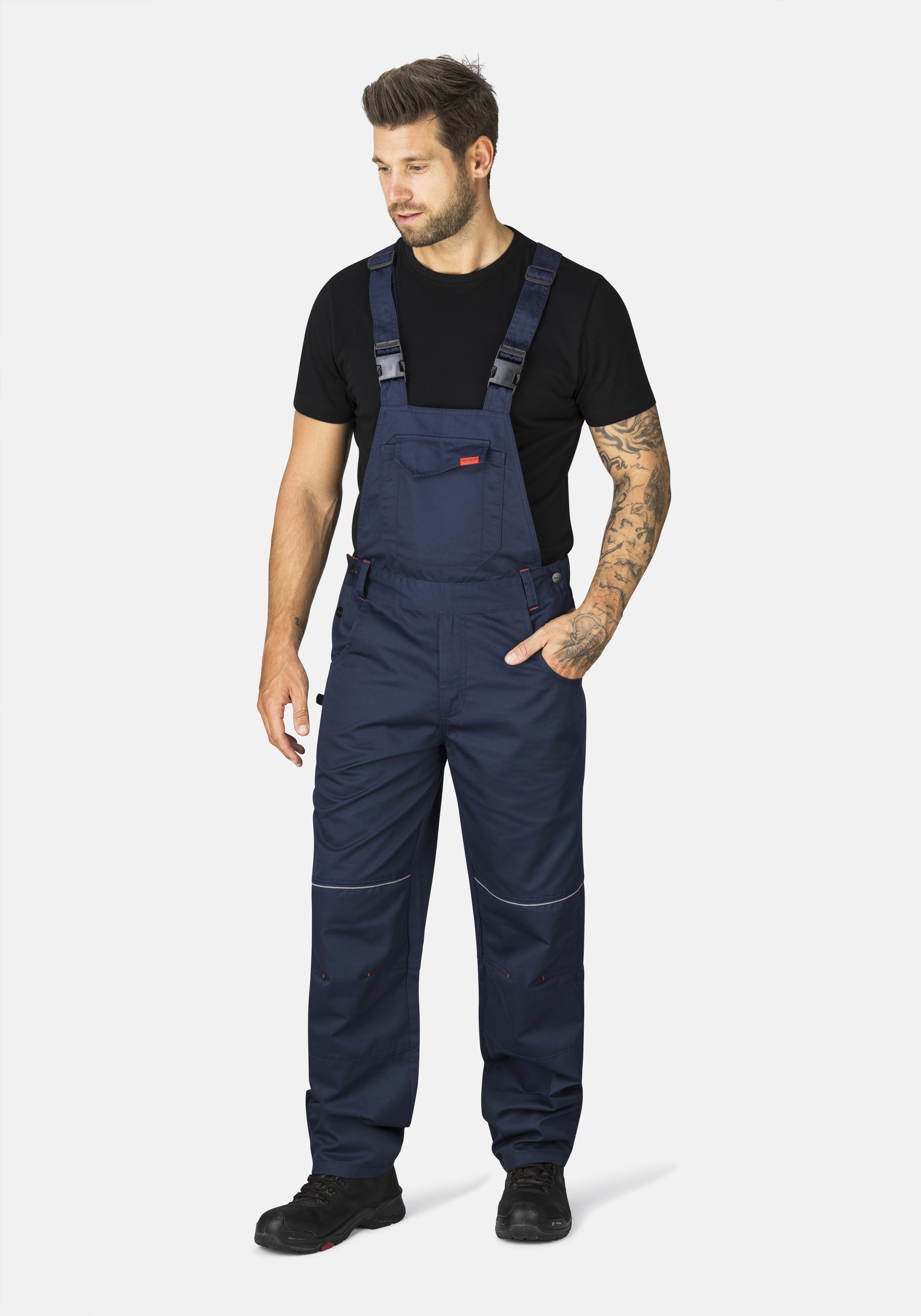 HERO by John Medoox "EDMONTON Basic Workwear Arbeits-Cargo-Latzhose" Arbeits-Cargo-Latzhose Funktionsqualitätfür Herren