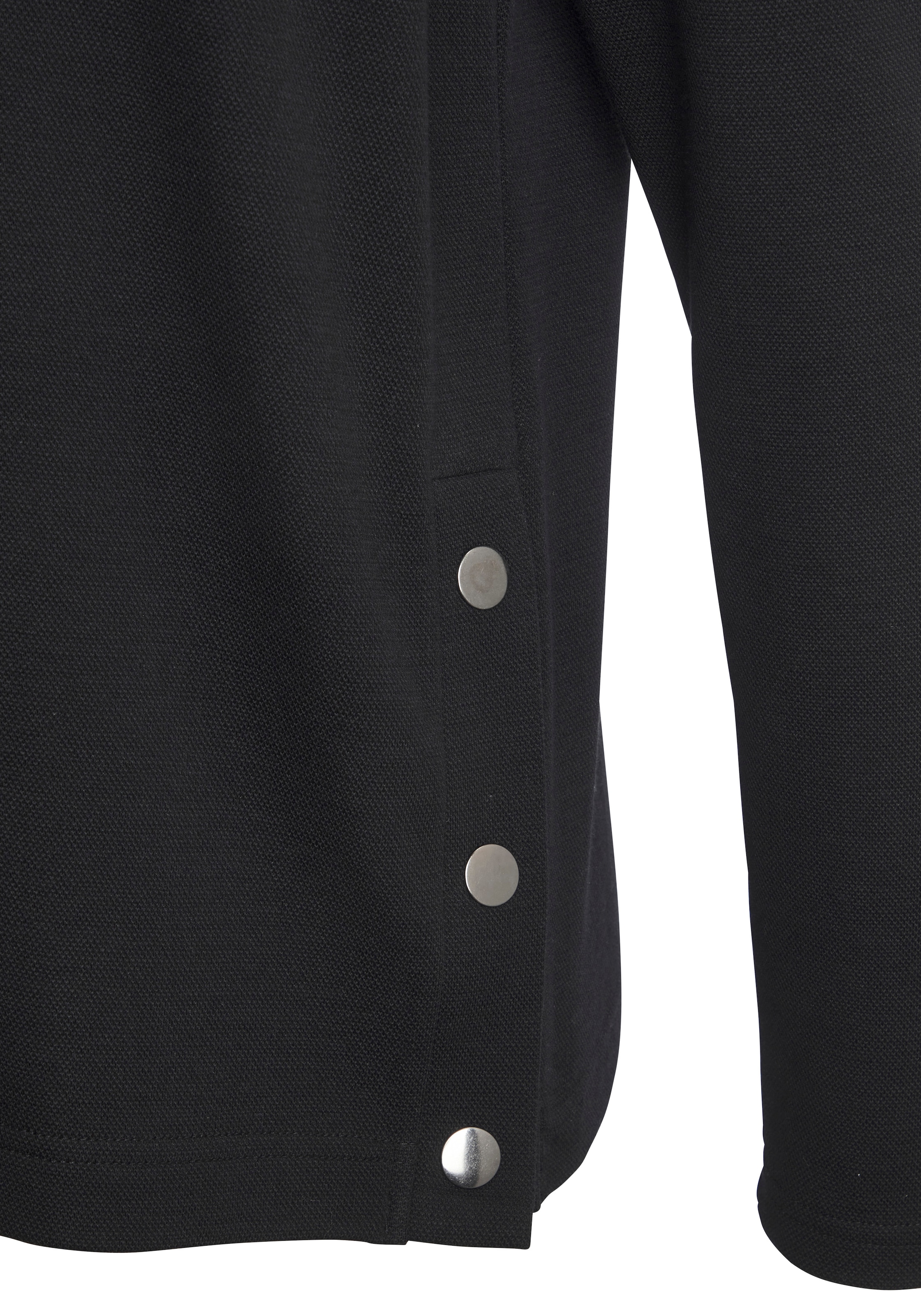 H.I.S Langarmshirt »mit metallischen Details« aus strukturierter Baumwollmischung