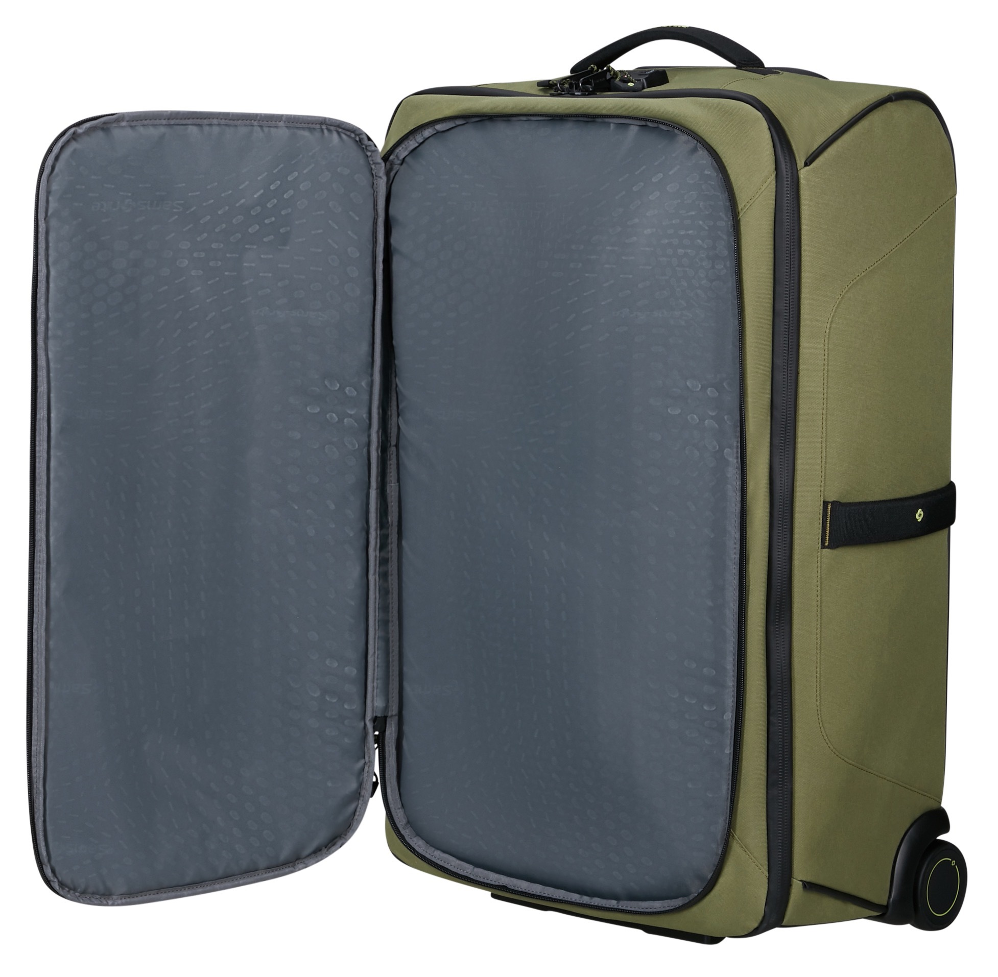 Samsonite Reisetasche »ECODIVER DUFFLE/WH, verschiedene Größen« TSA-Schloss und Trolley-Gestänge