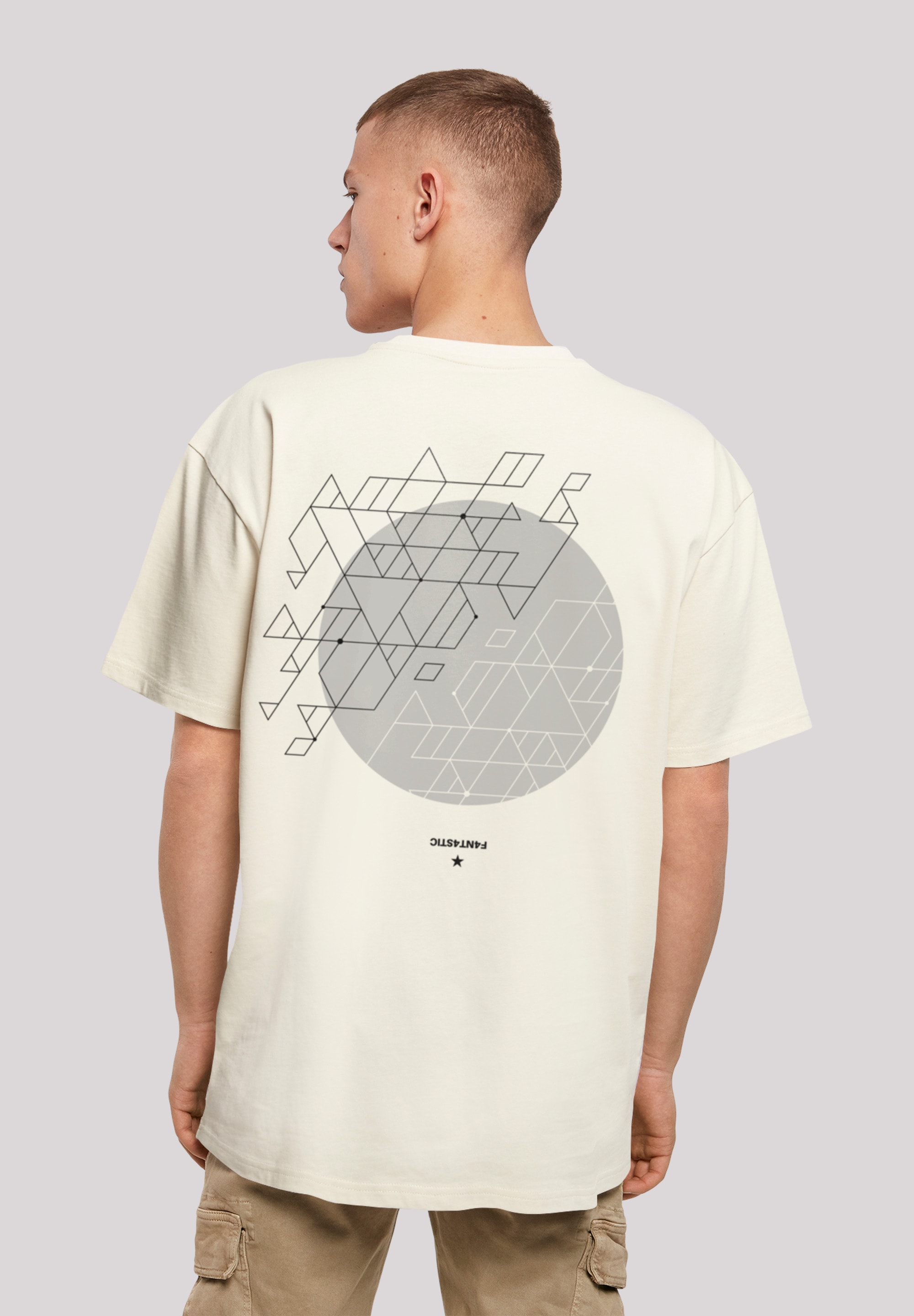 T-Shirt »Geometric Grau«, Print