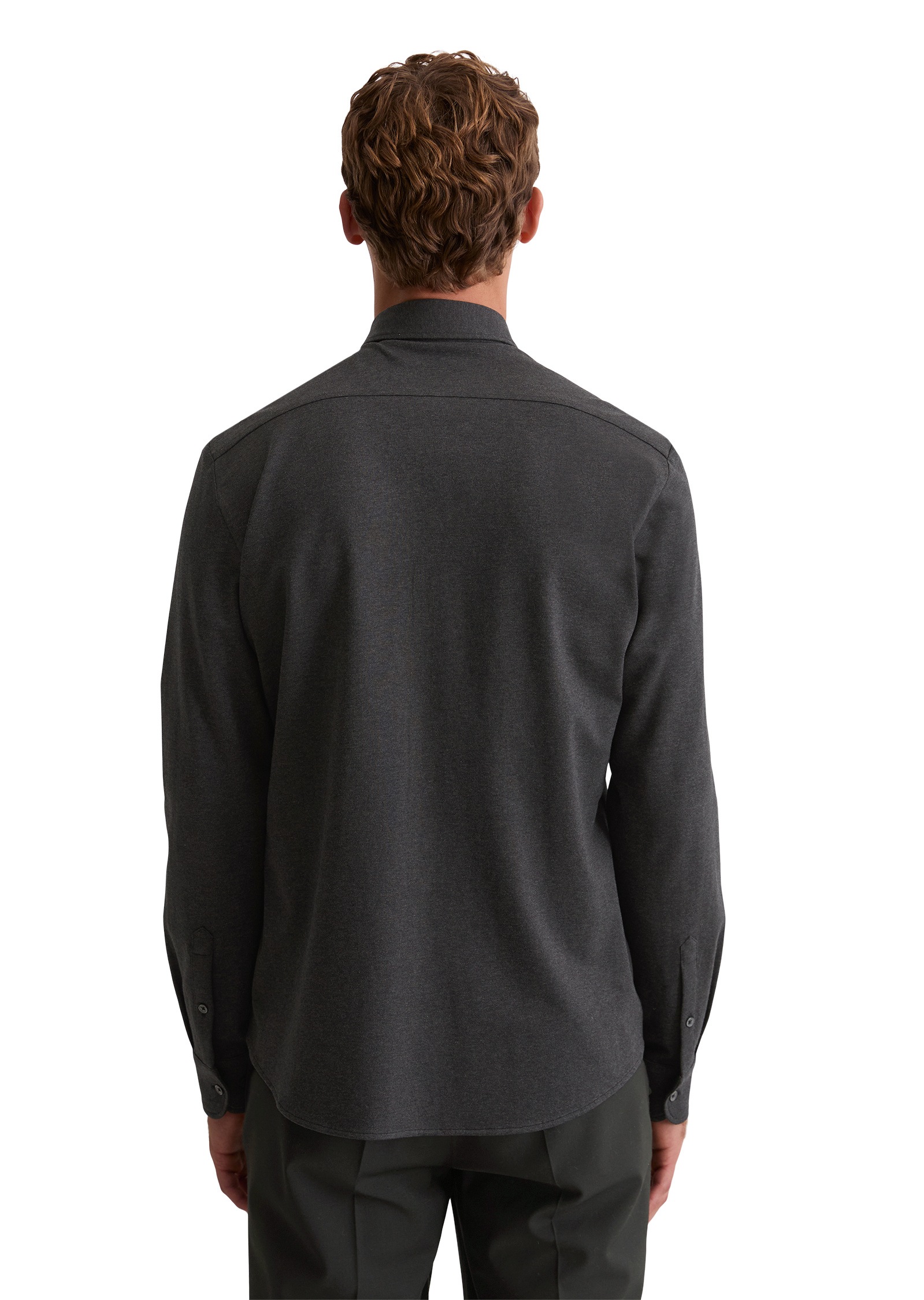 Marc O'Polo Langarmhemd »aus kompakter Bio-Baumwolle«