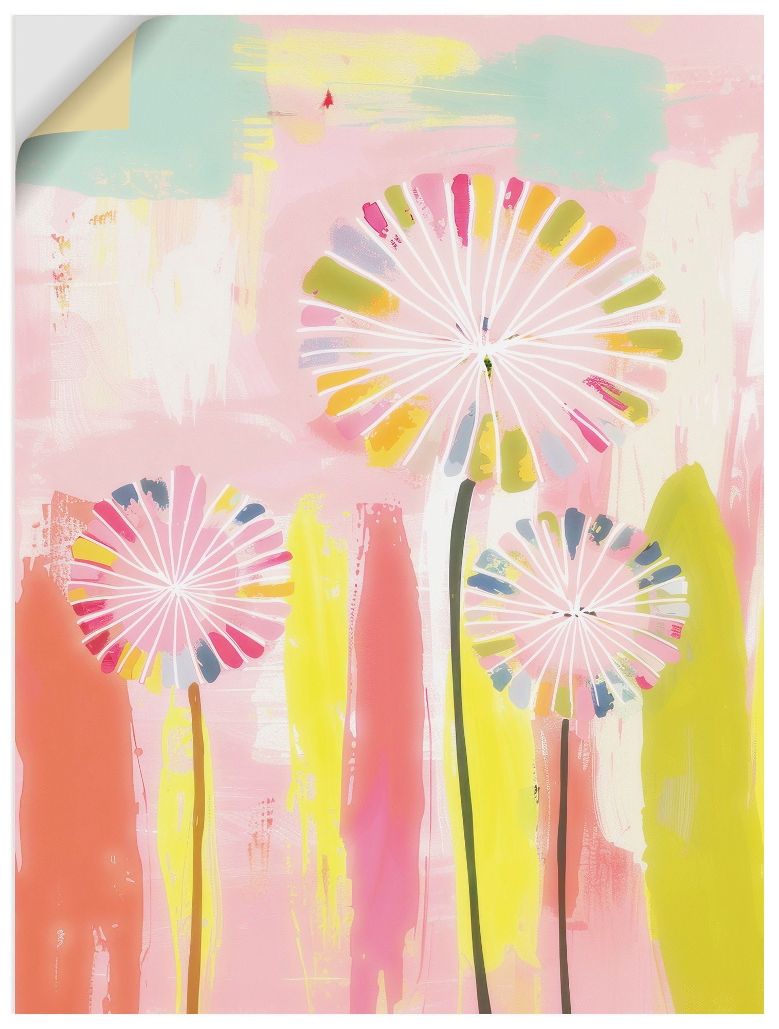 Wandbild ARTLAND "Träume in Pastel", farbe bild(er): farbig, B:60cm H:80cm, Bilder, als Alubild, Leinwandbild, Poster, Wandaufkleber in verschied. Größen 4