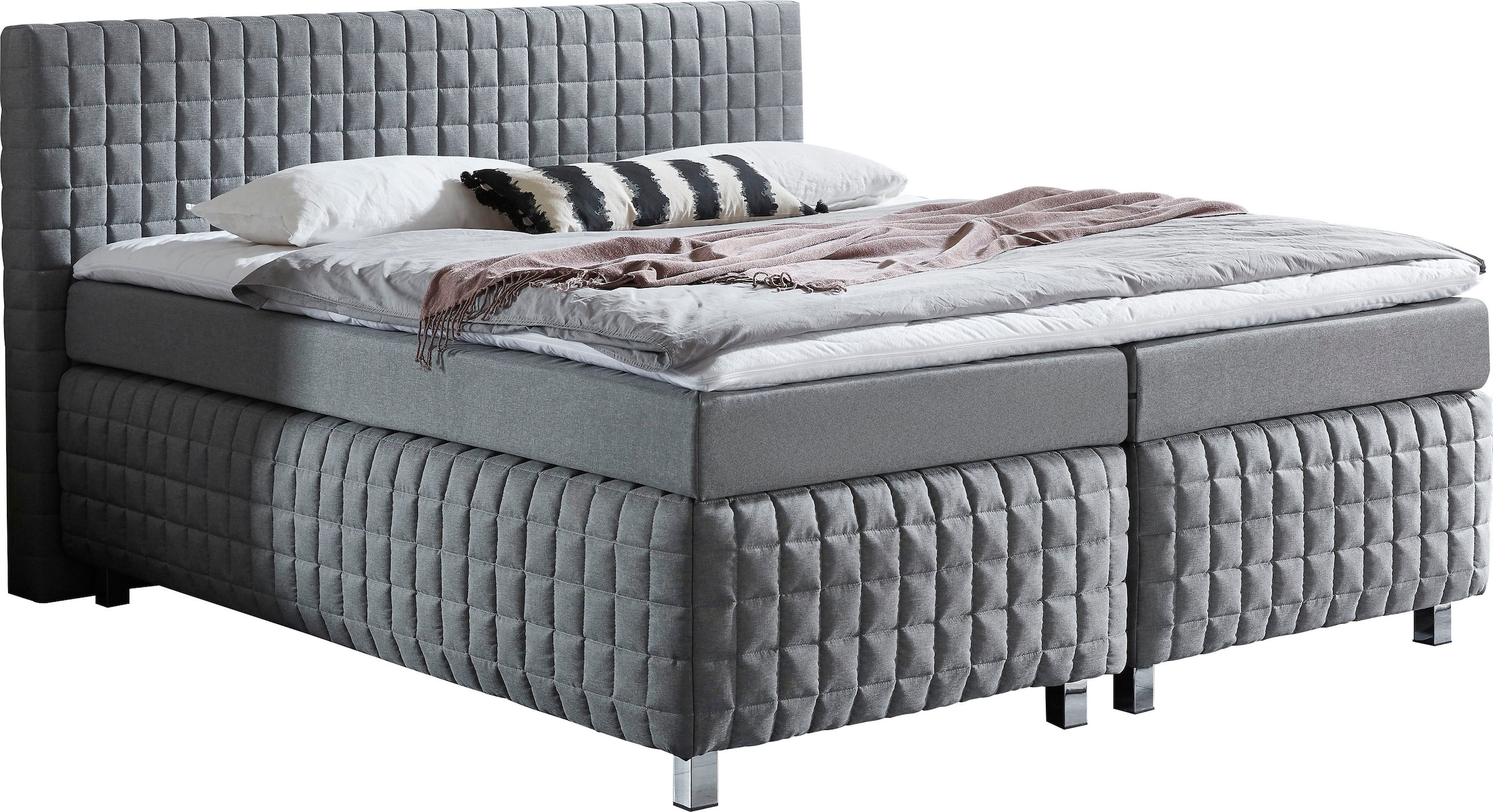 Westfalia Schlafkomfort Boxspringbett mit Topper