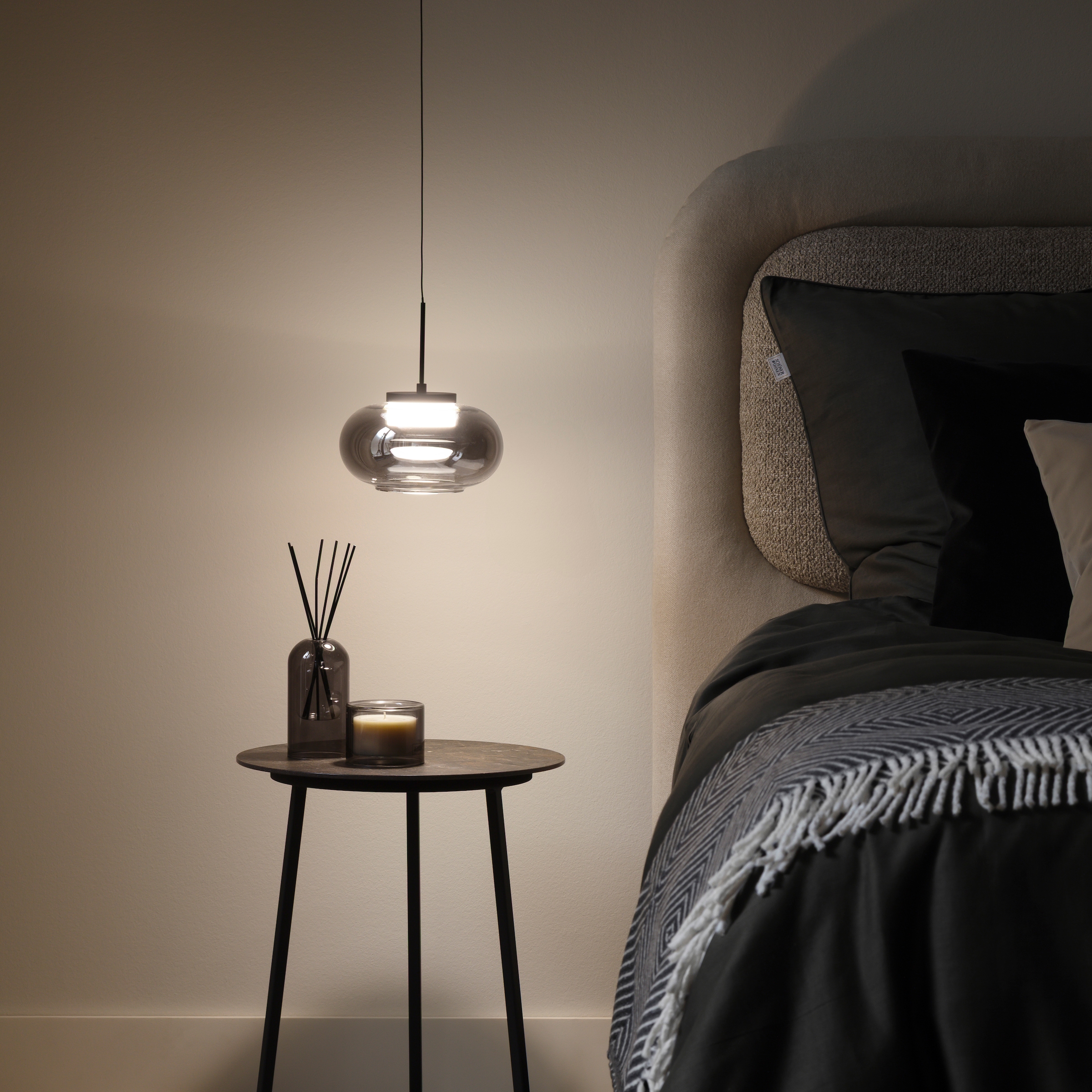 SCHÖNER WOHNEN-Kollektion LED Pendelleuchte »SIA« LED-Board 1 Stk. Warmweiß SCHÖNER WOHNEN Kollektion, Höhenverstellbar, SimplyDim, Memoryfunktion