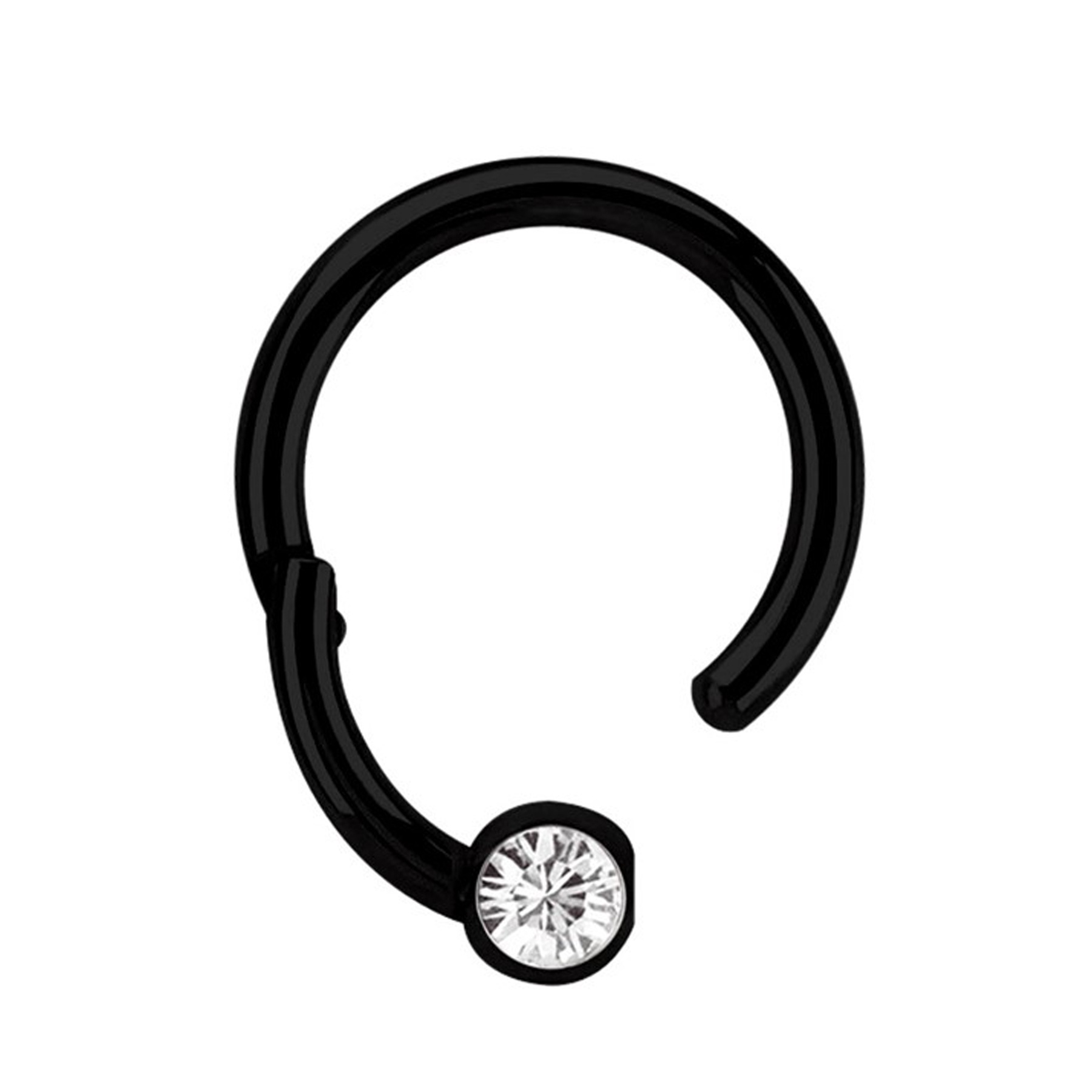 Nasenpiercing ADELIA´S "Piercing  Nasenpiercing", Damen, Gr. onesize, schwarz, Stahl, Piercings, Aus 316l Stahl​ PVD schwarz beschichtet