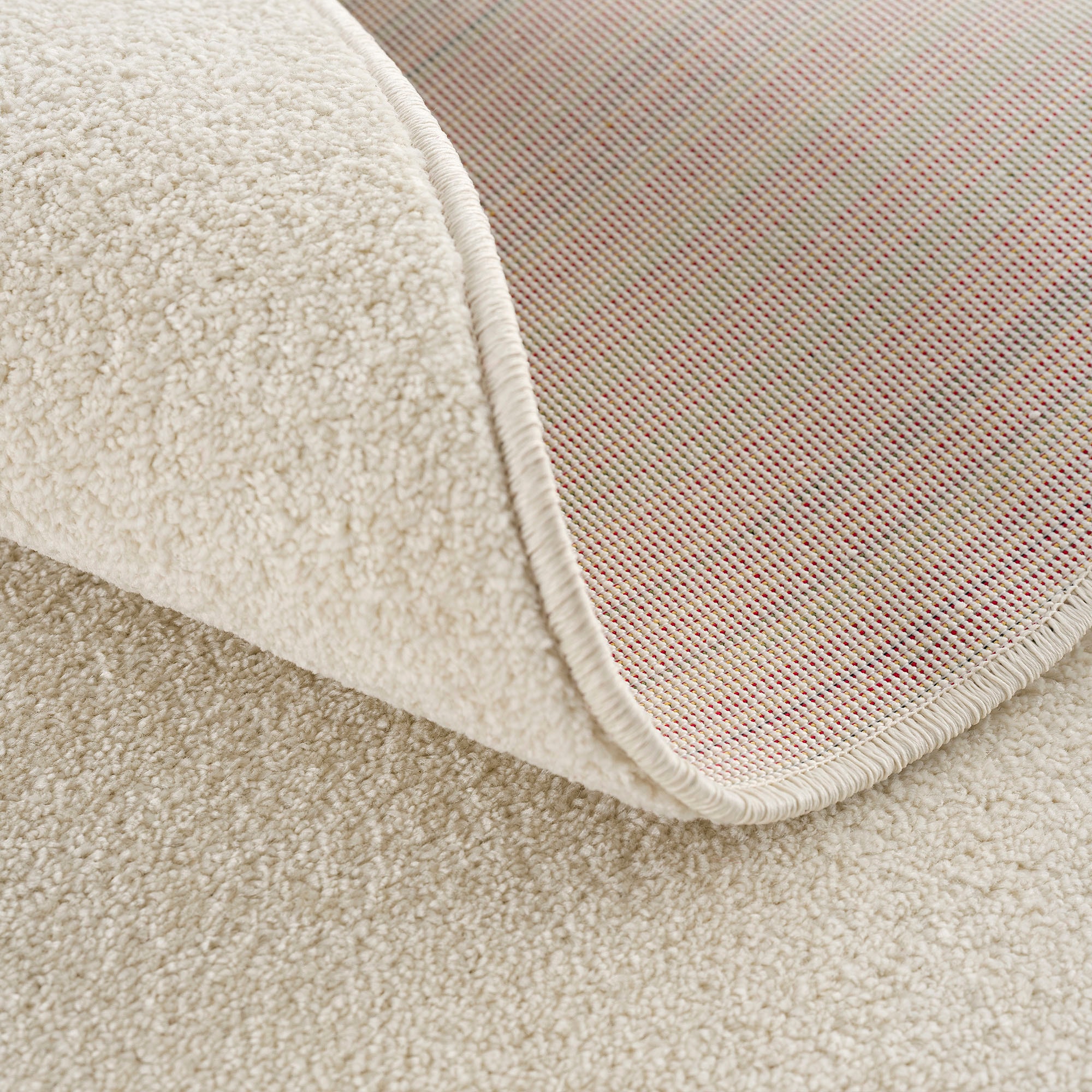 Sanat Teppich »Uni«, rund, 13 mm Höhe, robuster Kurzflorteppich, große Farbauswahl, Wohnzimmer, alle Räume