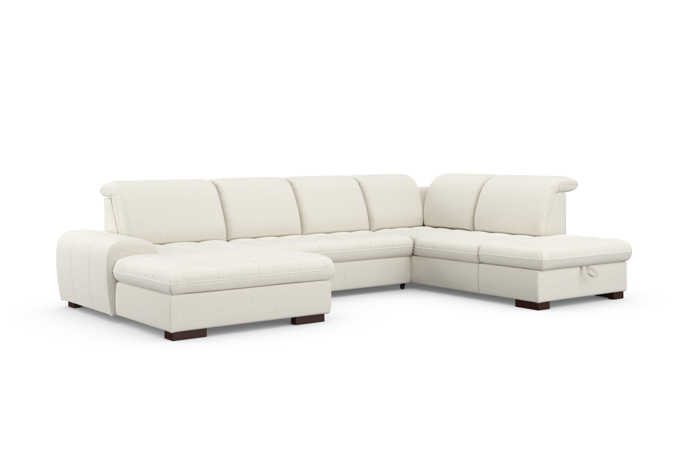 sit&more Wohnlandschaft »Luxor U-Form«, wahlweise mit Bettfunktion, Bettkasten und Kopfteilverstellung
