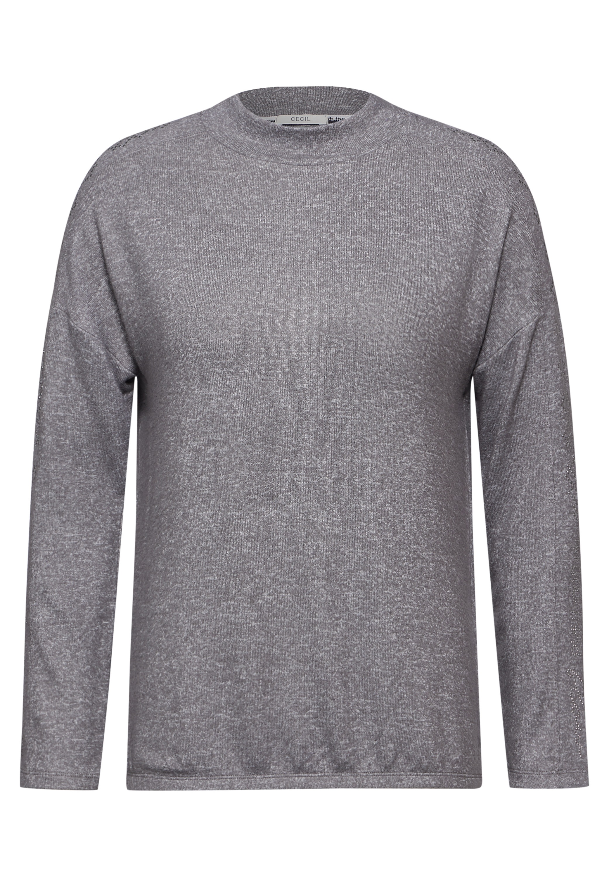 Cecil Langarmshirt, aus softem Materialmix