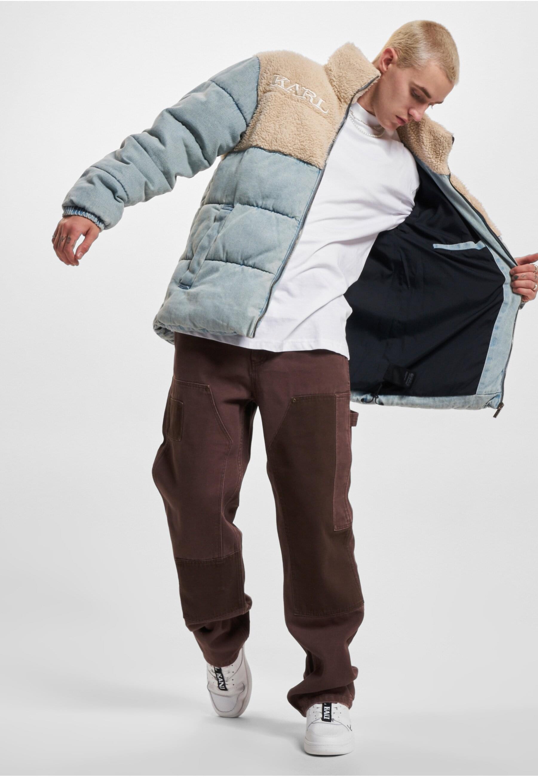 Karl Kani Winterjacke »Karl Kani Herren KM234-036-1 KK Retro Denim Teddy Puffer Jacket«, (1 St.), ohne Kapuze