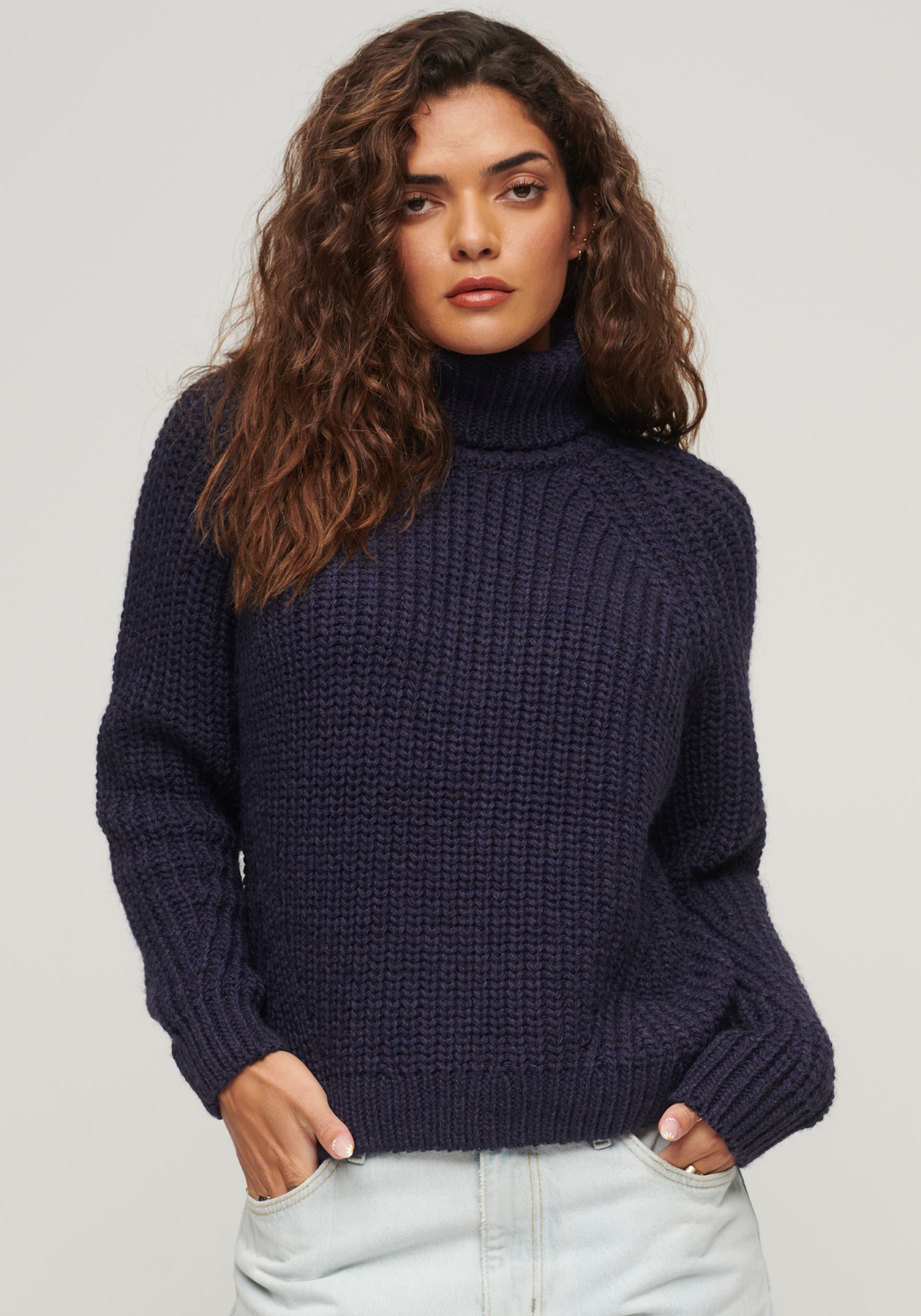 Superdry Strickpullover "Slouchy Stitch Roll Neck Knit"