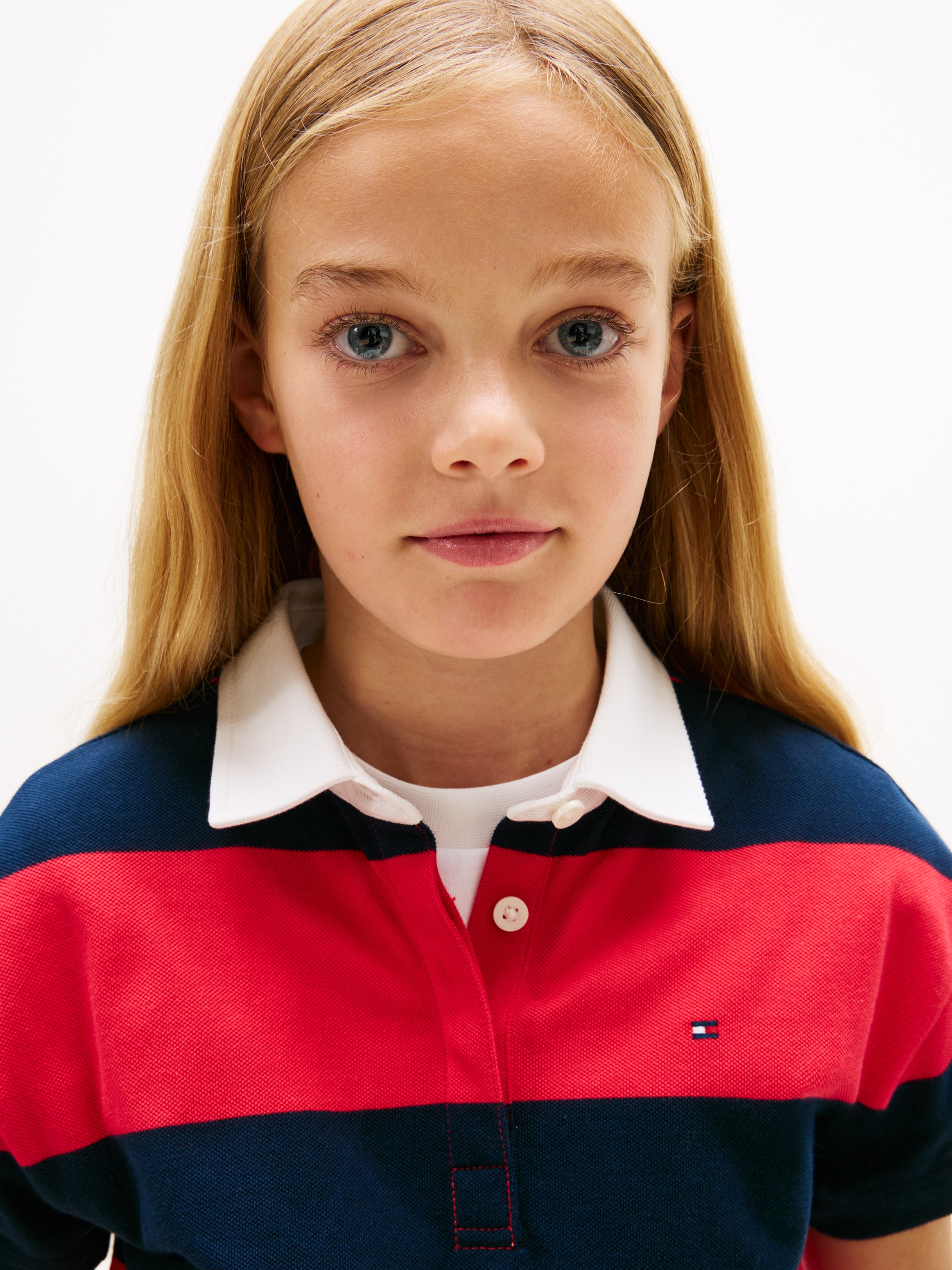 Tommy Hilfiger Polokleid »RUGBY POLO DRESS SHORT SLEEVE« Kinder bis 16 Jahre, Baumwoll-Piqué, regular fit