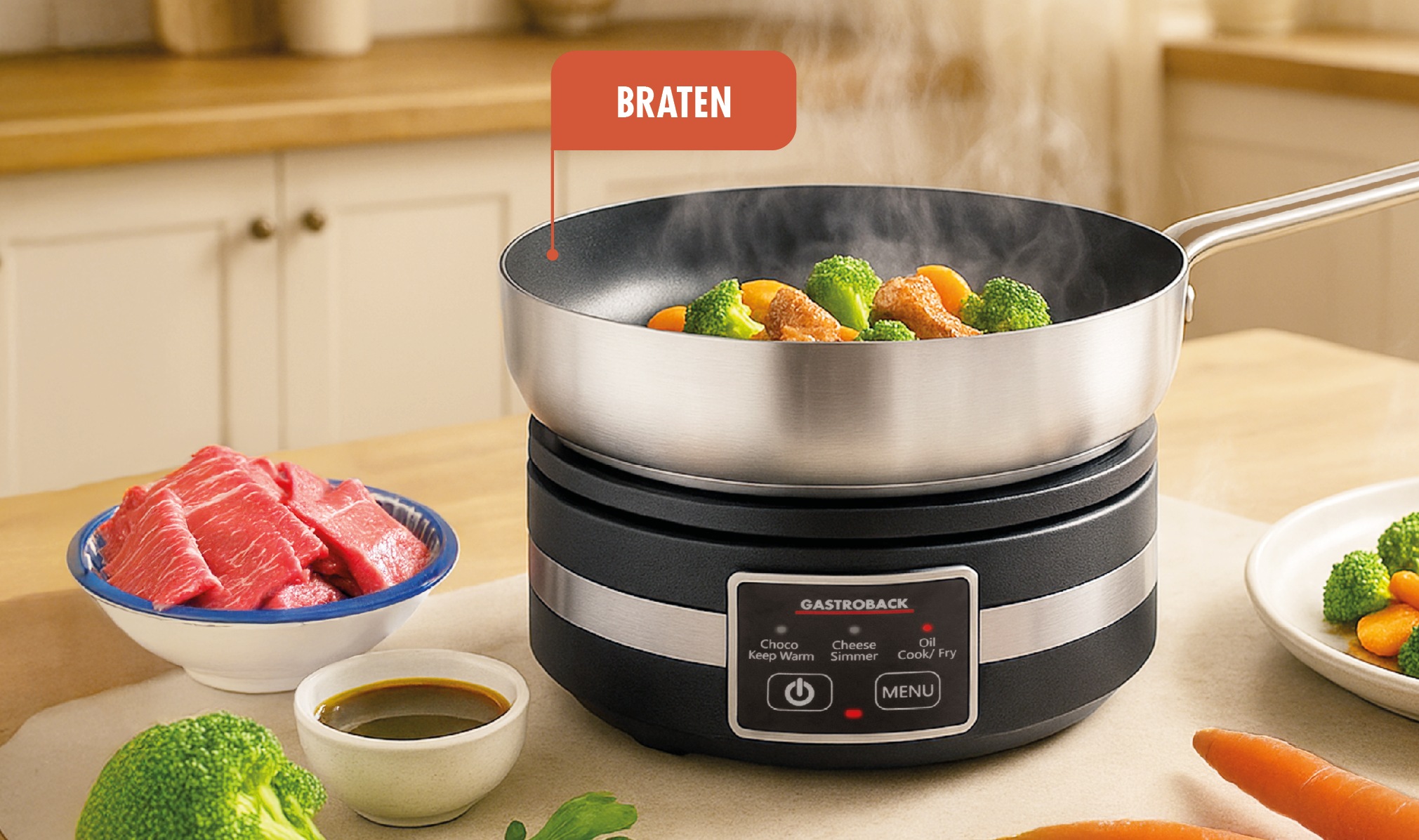 Gastroback Fondue »Fondue MultiCook 4-in-1 & Kochplatte«