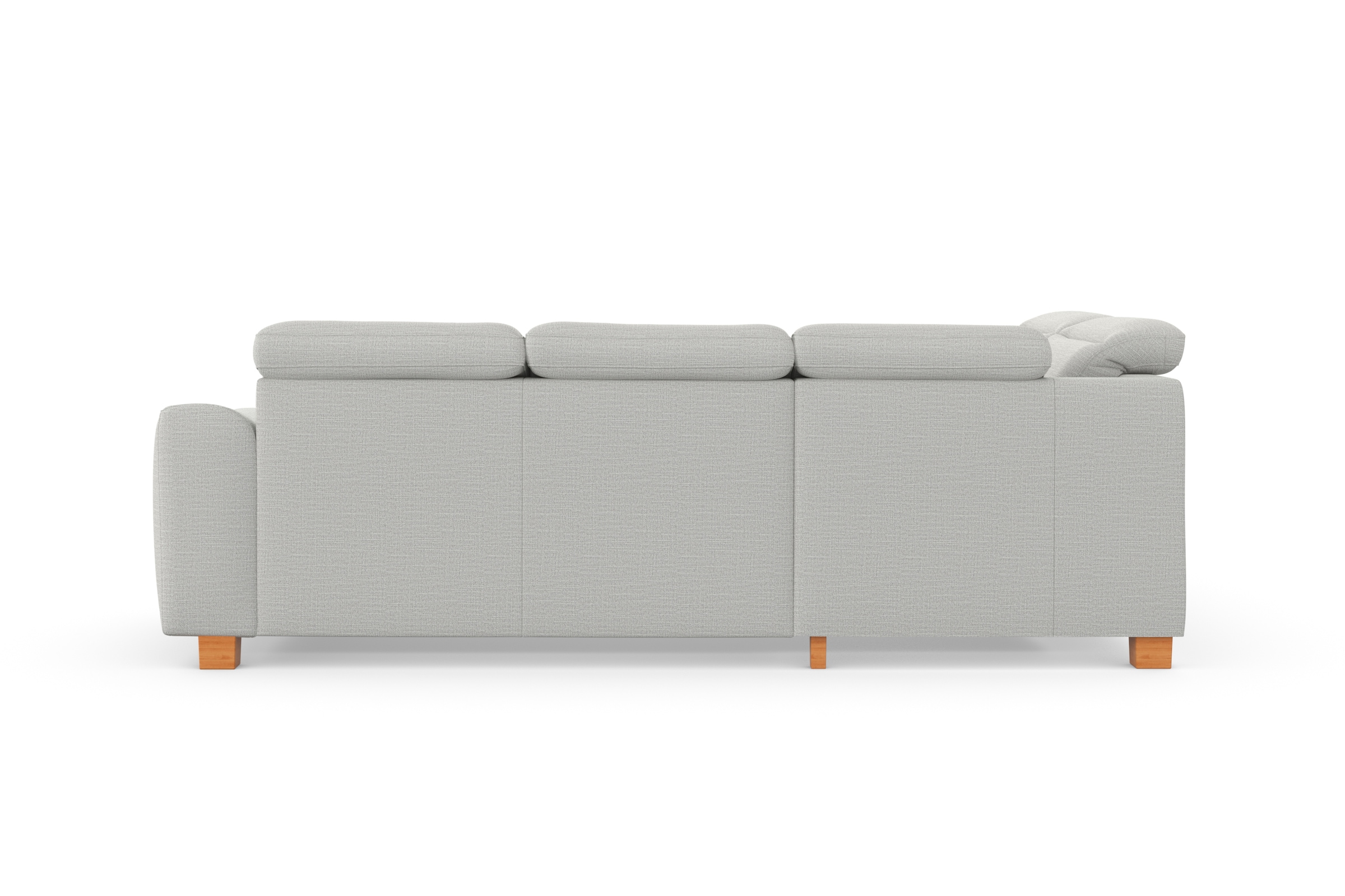 sit&more Ecksofa »Dundee L-Form«, mit Federkern und Massivholzfüßen, wahlweise mit Kopfteilverstellung