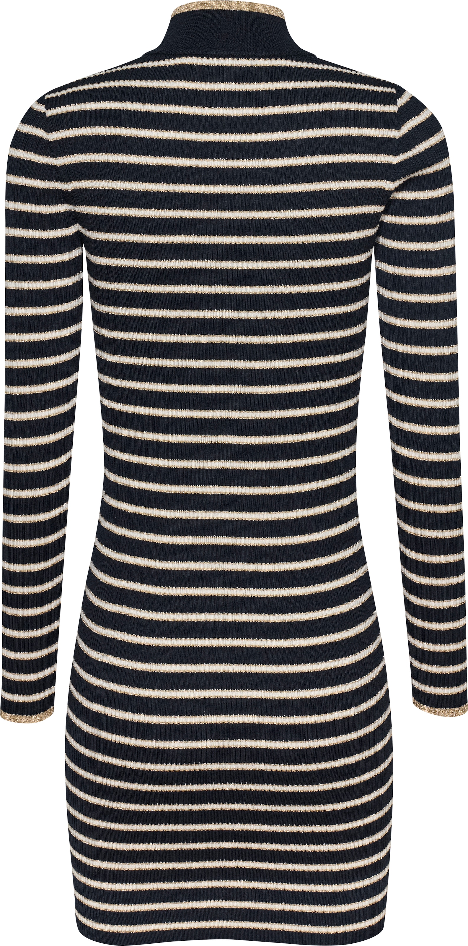 Tommy Jeans Strickkleid »TJW METALLIC TIP ZIP SWTR DRESS«, mit Glitzer, Zipper