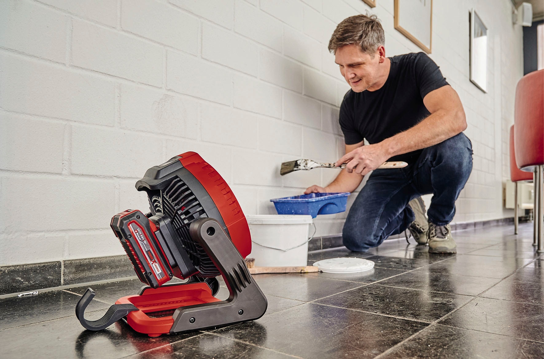 Einhell Standventilator »Power X-Change Akku-Ventilator GE-CF 18/2200 Li«, Lieferung ohne Akku und Ladegerät