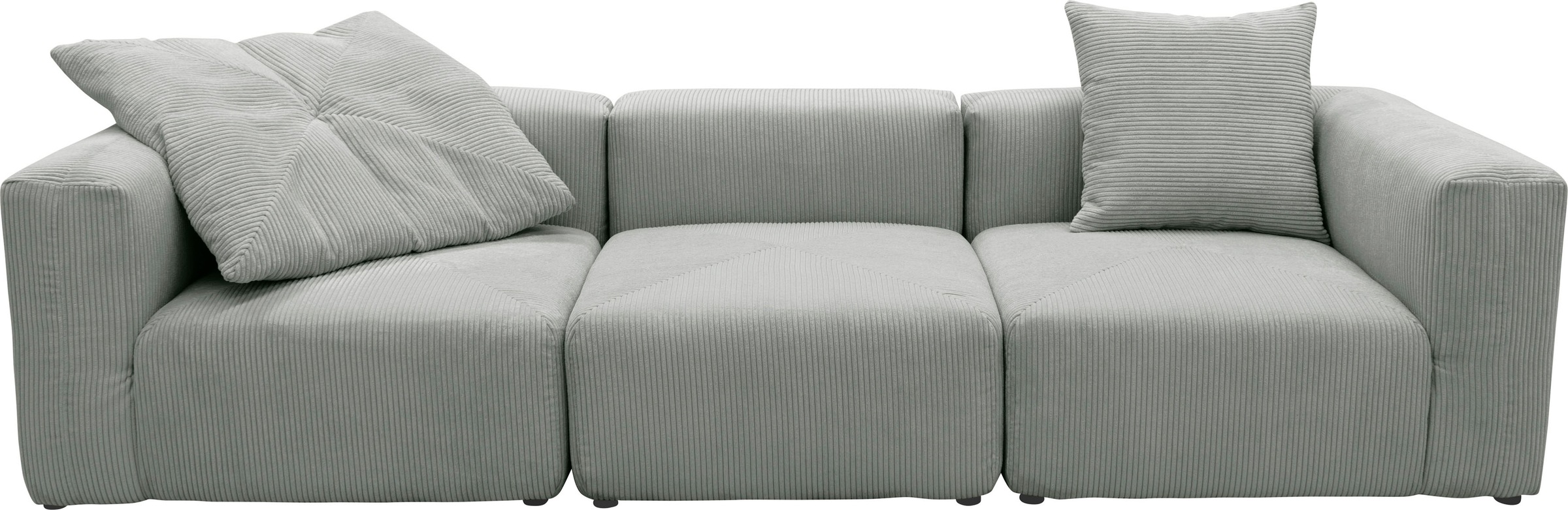 RAUM.ID Big-Sofa »Gerrid«, Modulen: Cord-Bezug, 2 Mittelelement | und Eck- bestehend ein aus BAUR