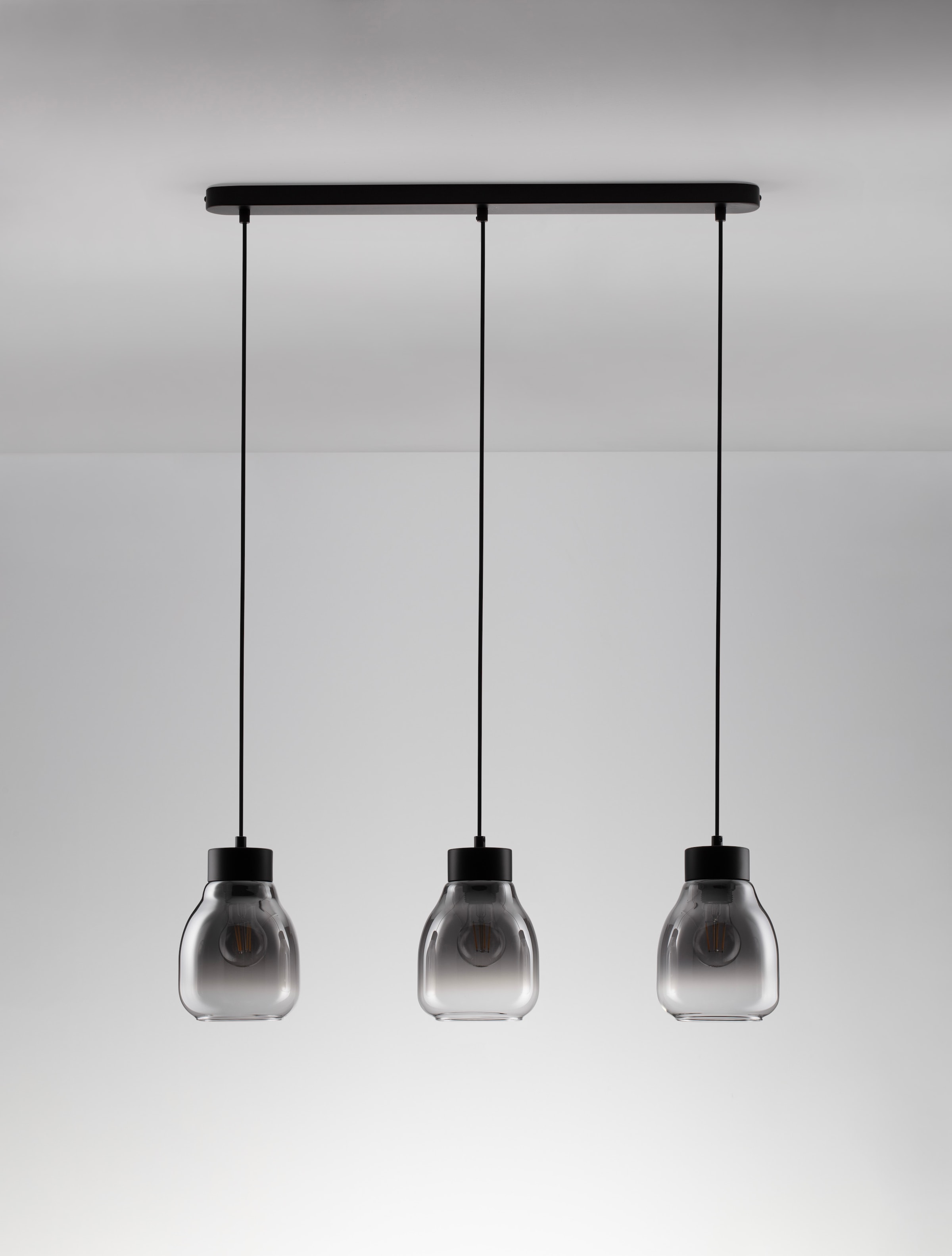 Nova Luce Pendelleuchte »BLACU«, 3 flammig