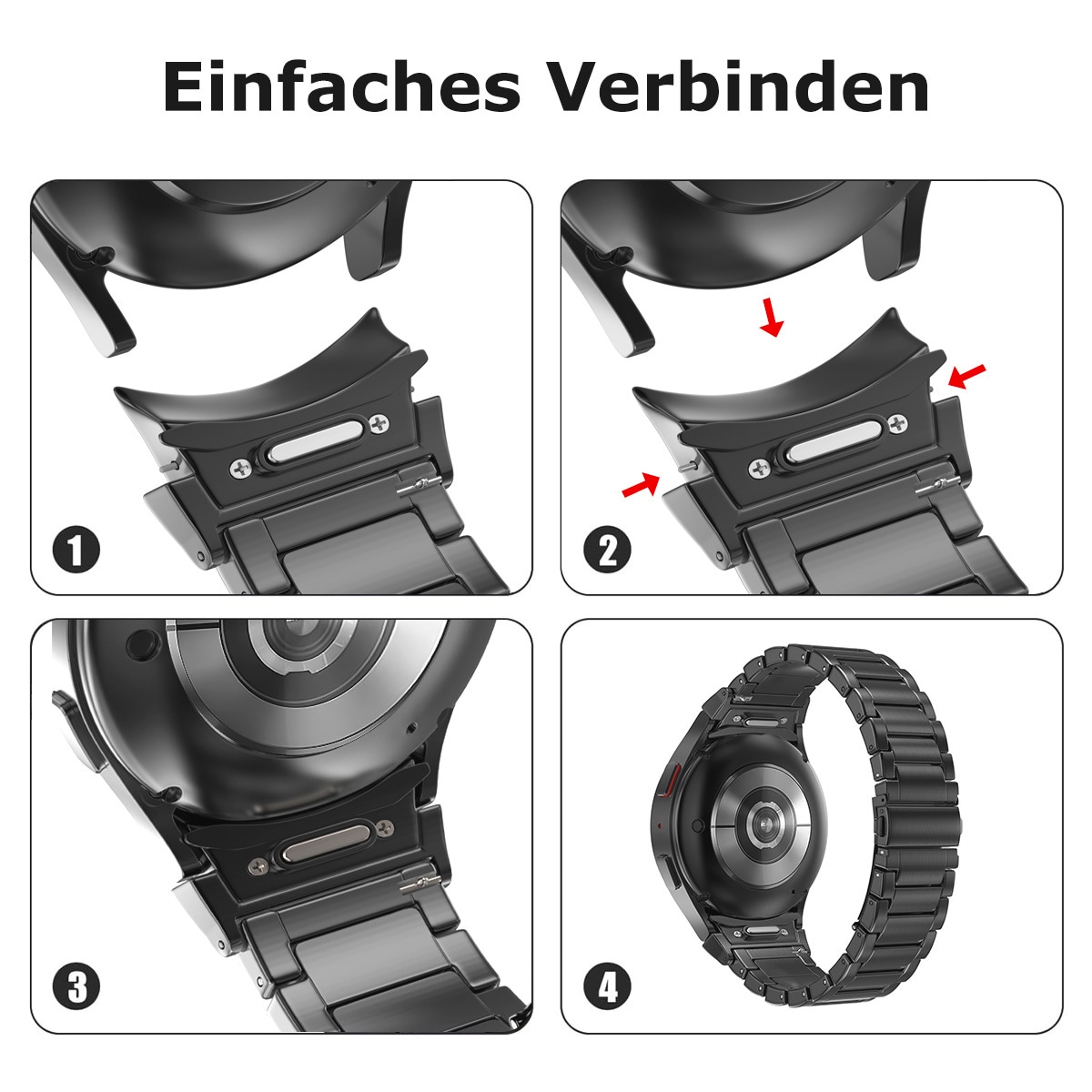 PEDEA Wechselarmband »Titan Armband 20mm für Samsung Galaxy Watch 4/5/6«