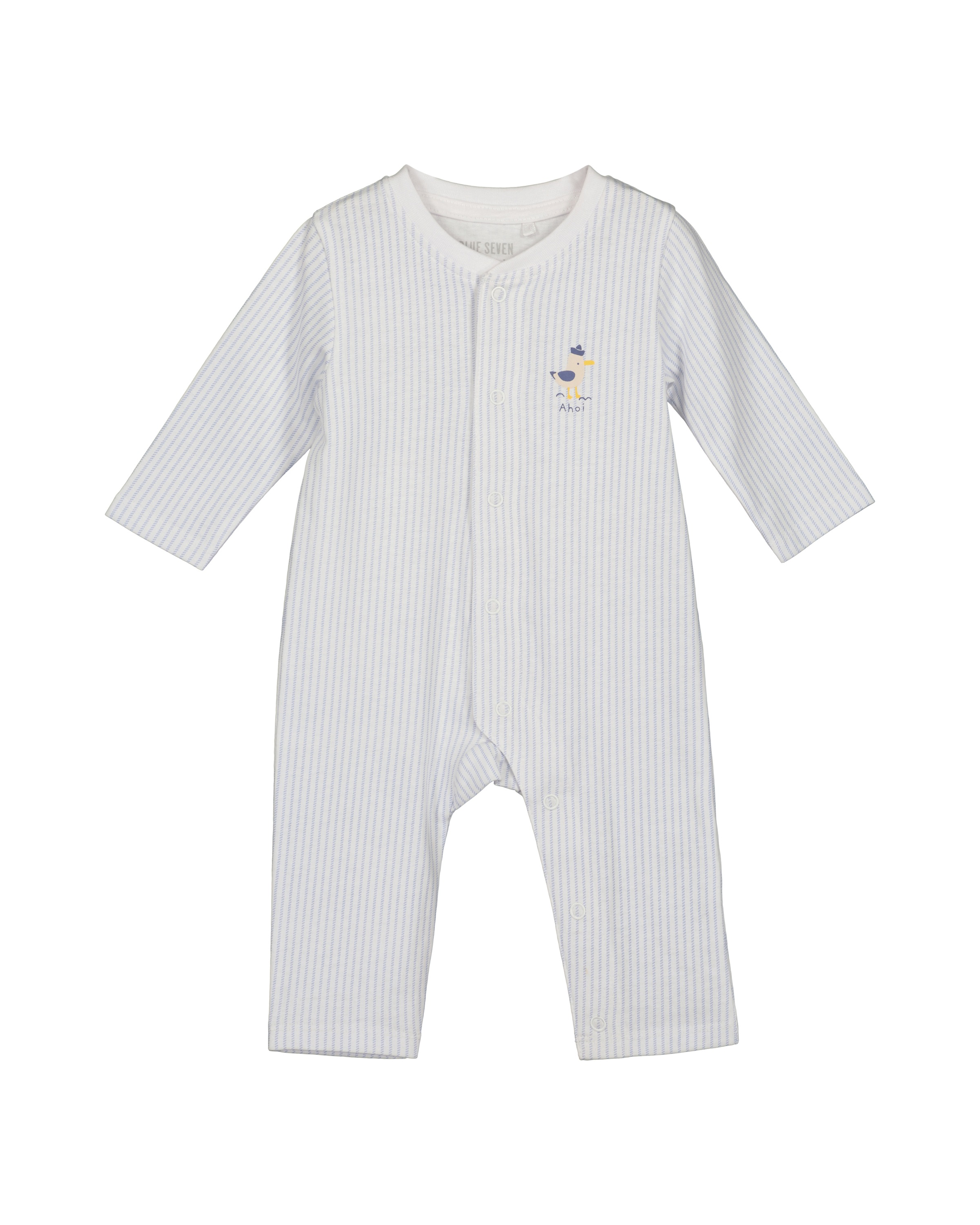 BLUE SEVEN Jungen Strampler "Blue Seven Strampler", Gr. 685010, hl blau, 100% Baumwolle, Overalls