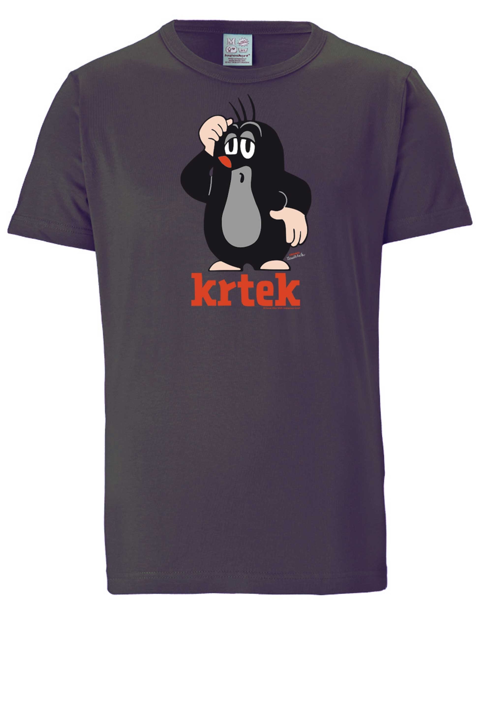 LOGOSHIRT T-Shirt »Der kleine Maulwurf Krtek«, mit coolem Print