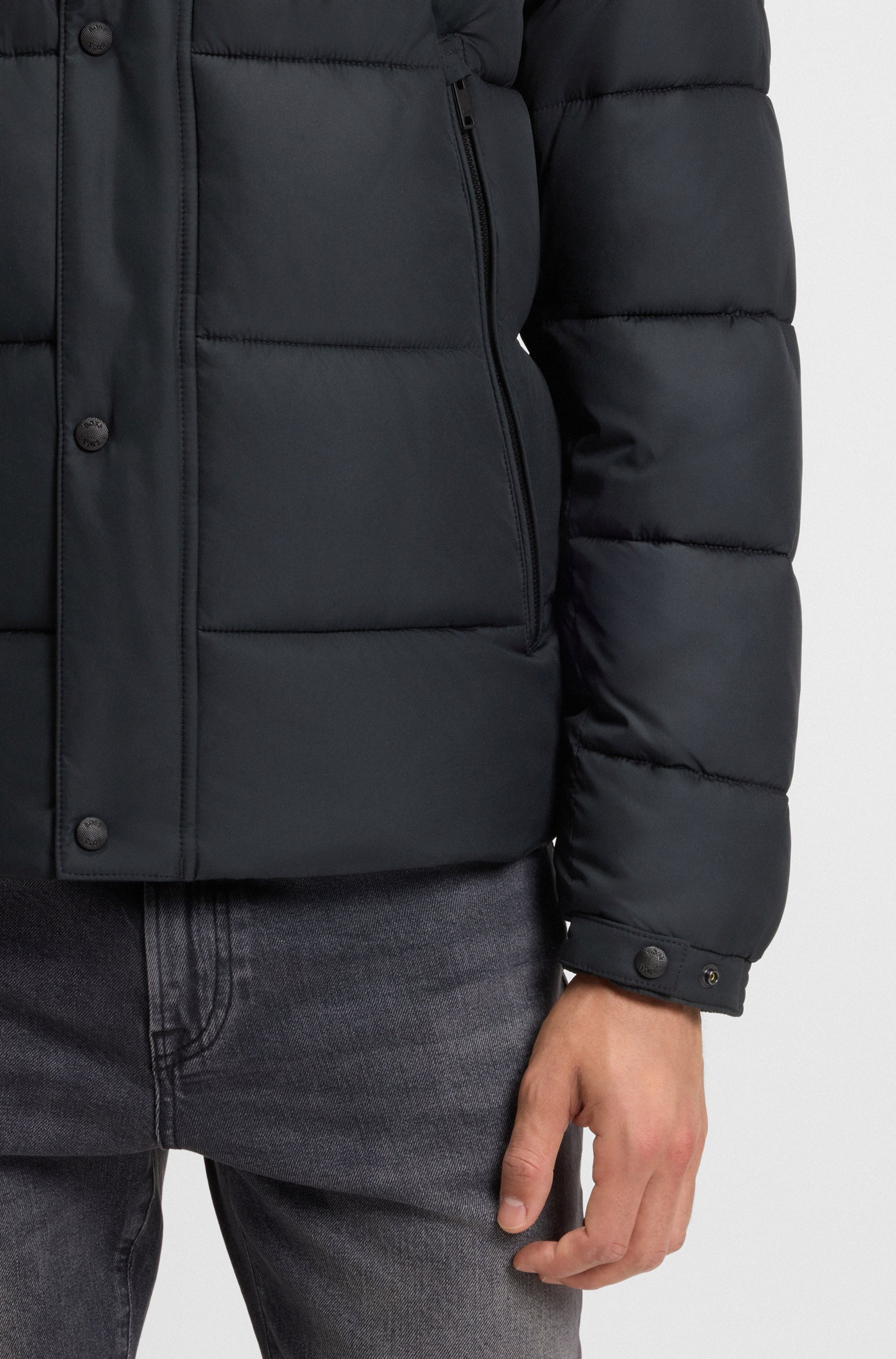 BOSS ORANGE Steppjacke »Omaris«, mit Kapuze, mit Reißverschlusstaschen
