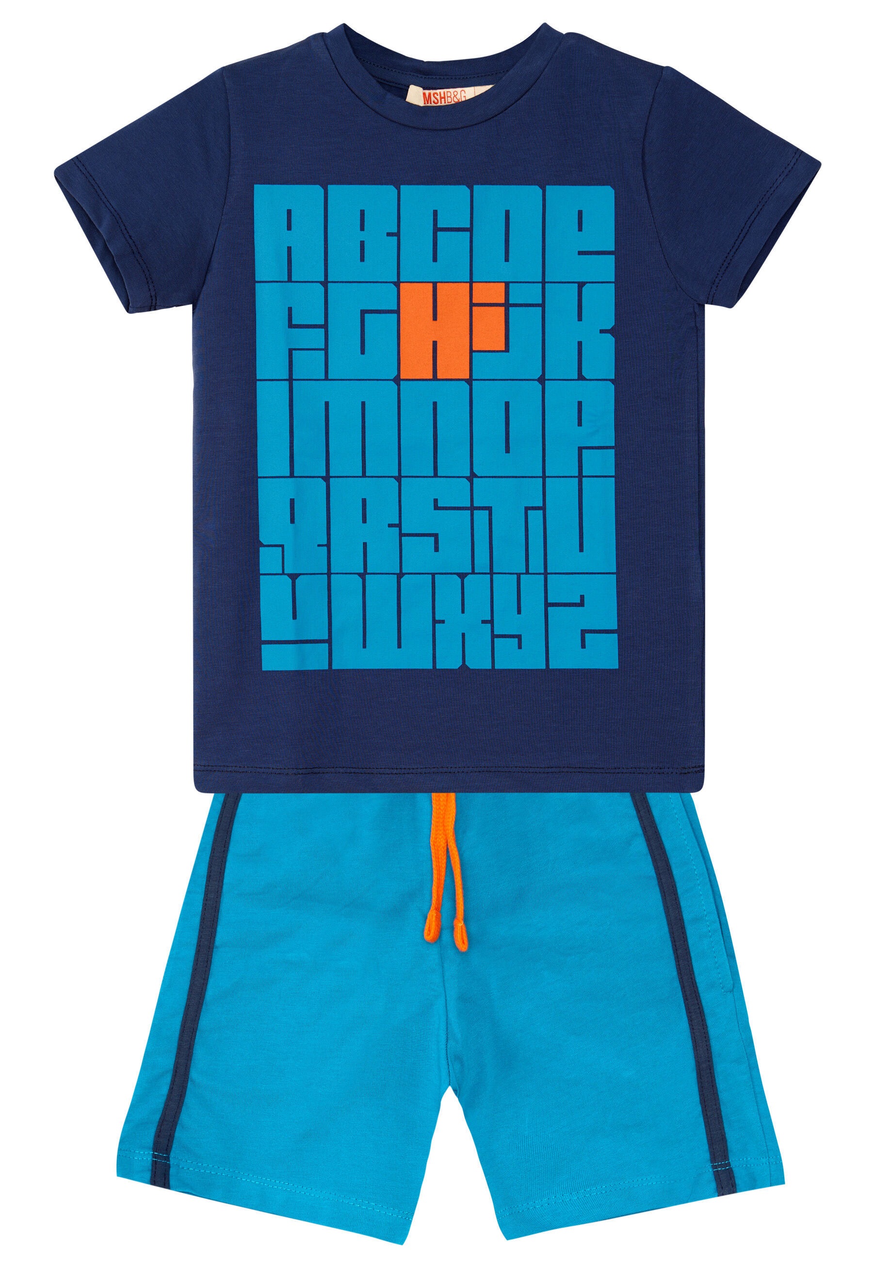 Denokids Hausanzug »Alphabet«, mit Alphabet-Print