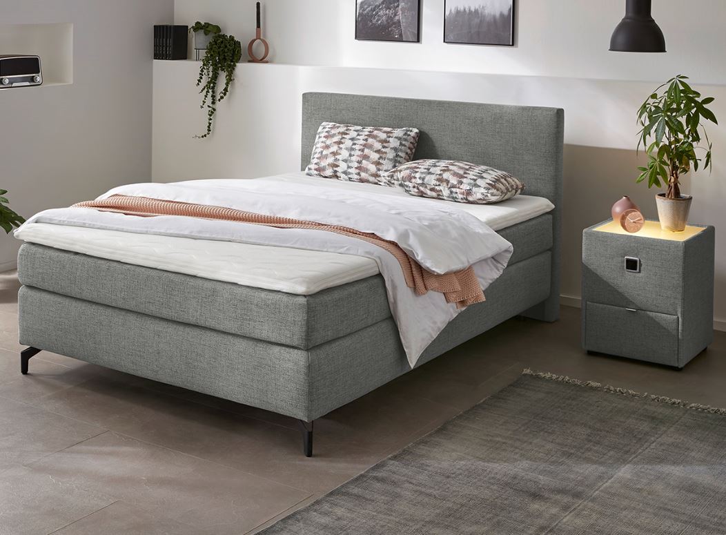 Jockenhöfer Gruppe Boxspringbett ""Alinas" inkl. Topper" erhältlich in unterschiedlichen Breiten und Farbvarianten