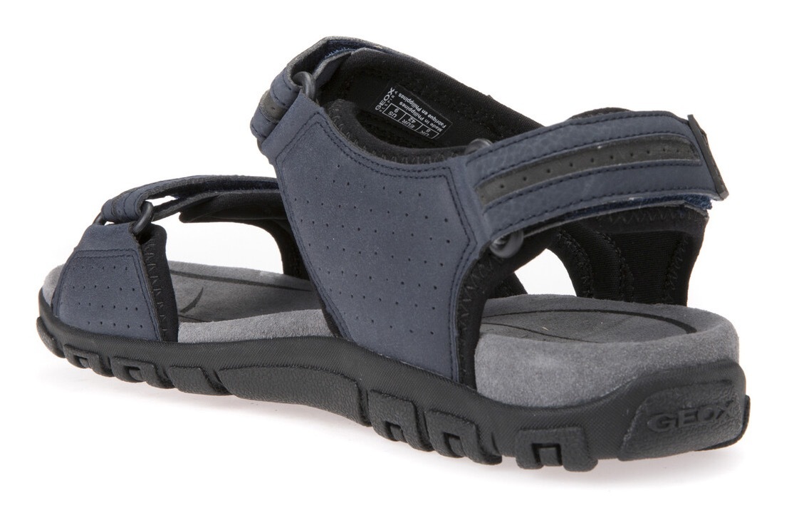Sandales plates Geox UOMO SANDAL STRADA Bleu 40,41,42,43,44,45 hommes 4