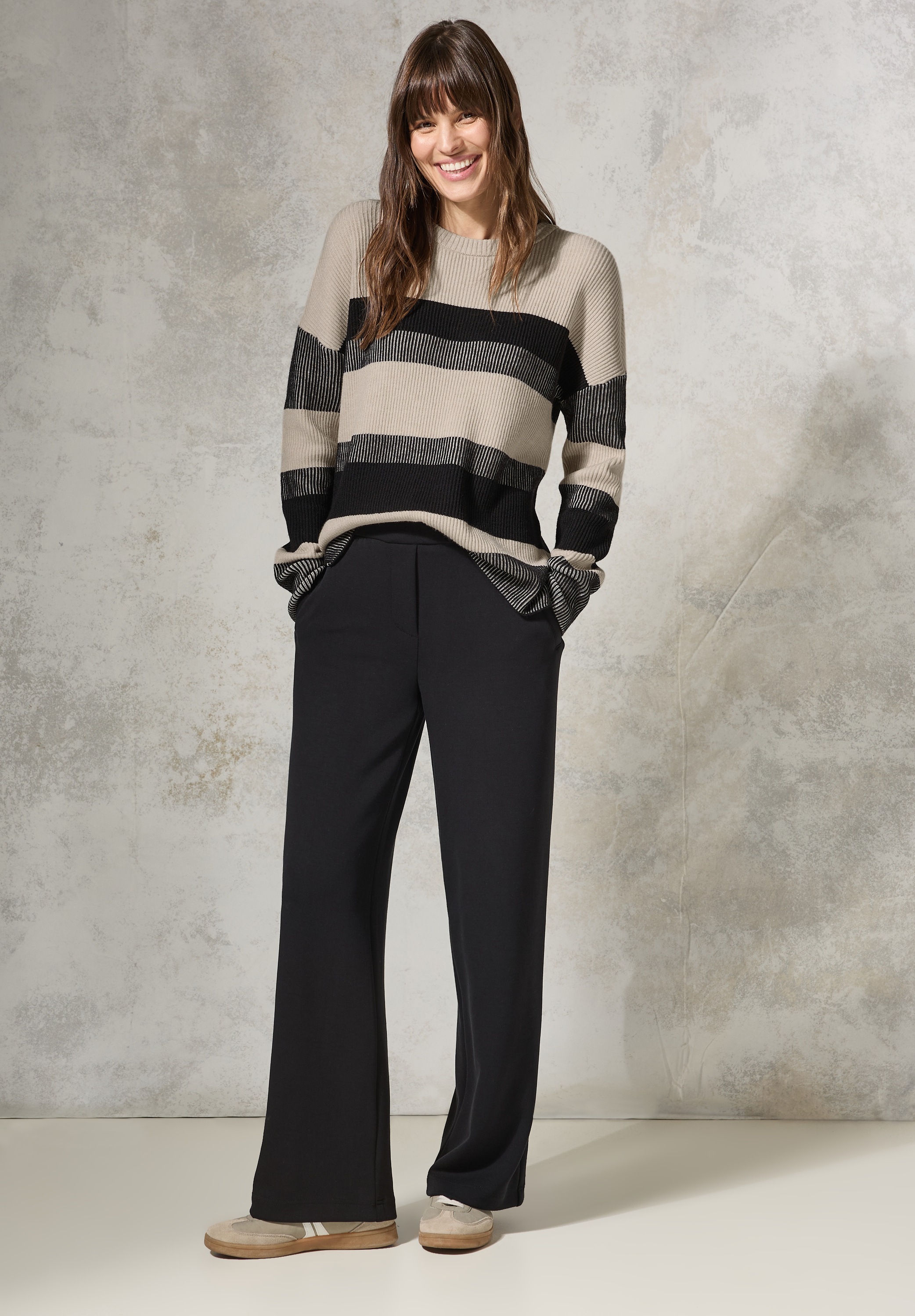 Cecil Strickpullover, aus softem Materialmix