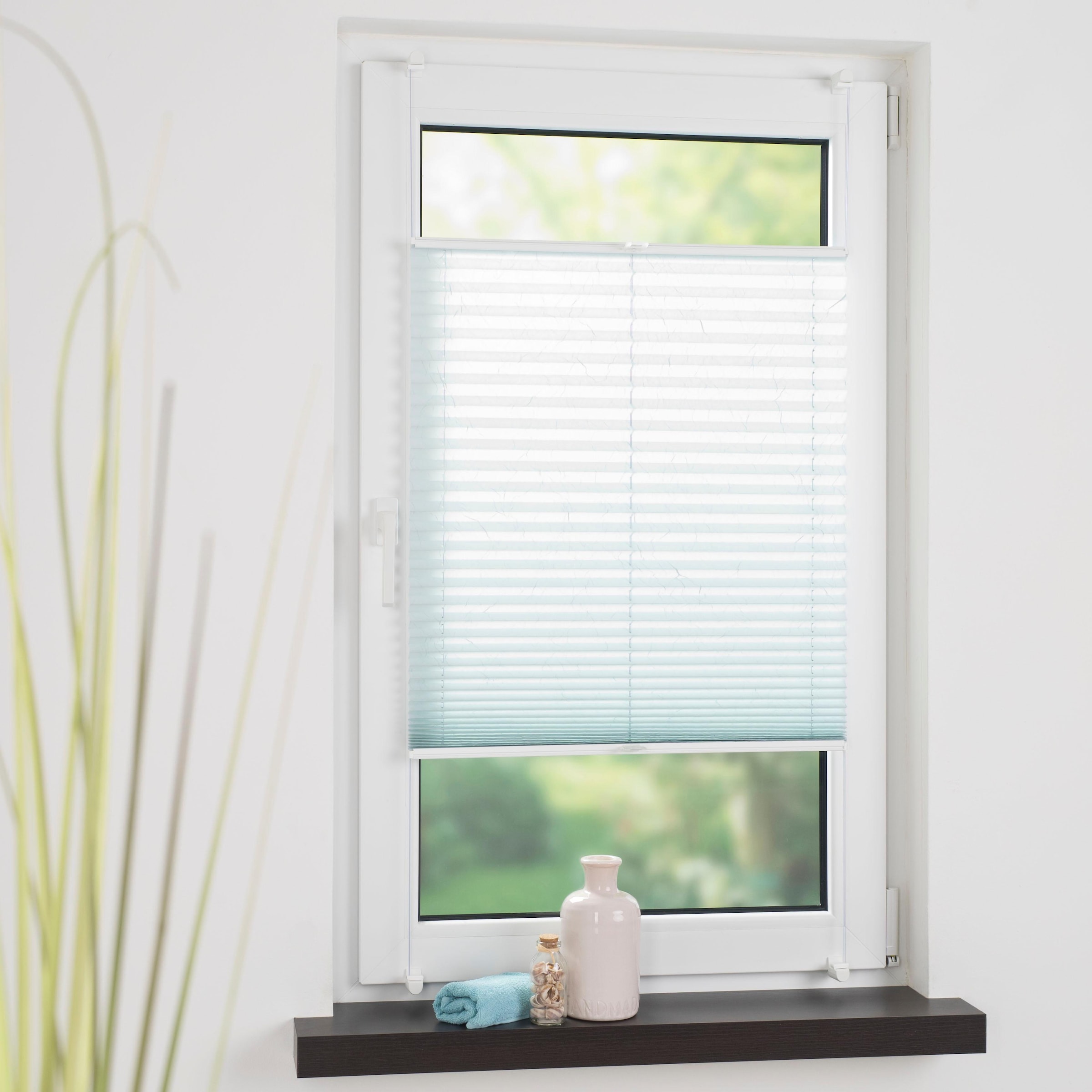 SCHÖNER WOHNEN-Kollektion Plissee »Schöner Wohnen«, Lichtschutz, ohne Bohren, verspannt, mit Klemmträger