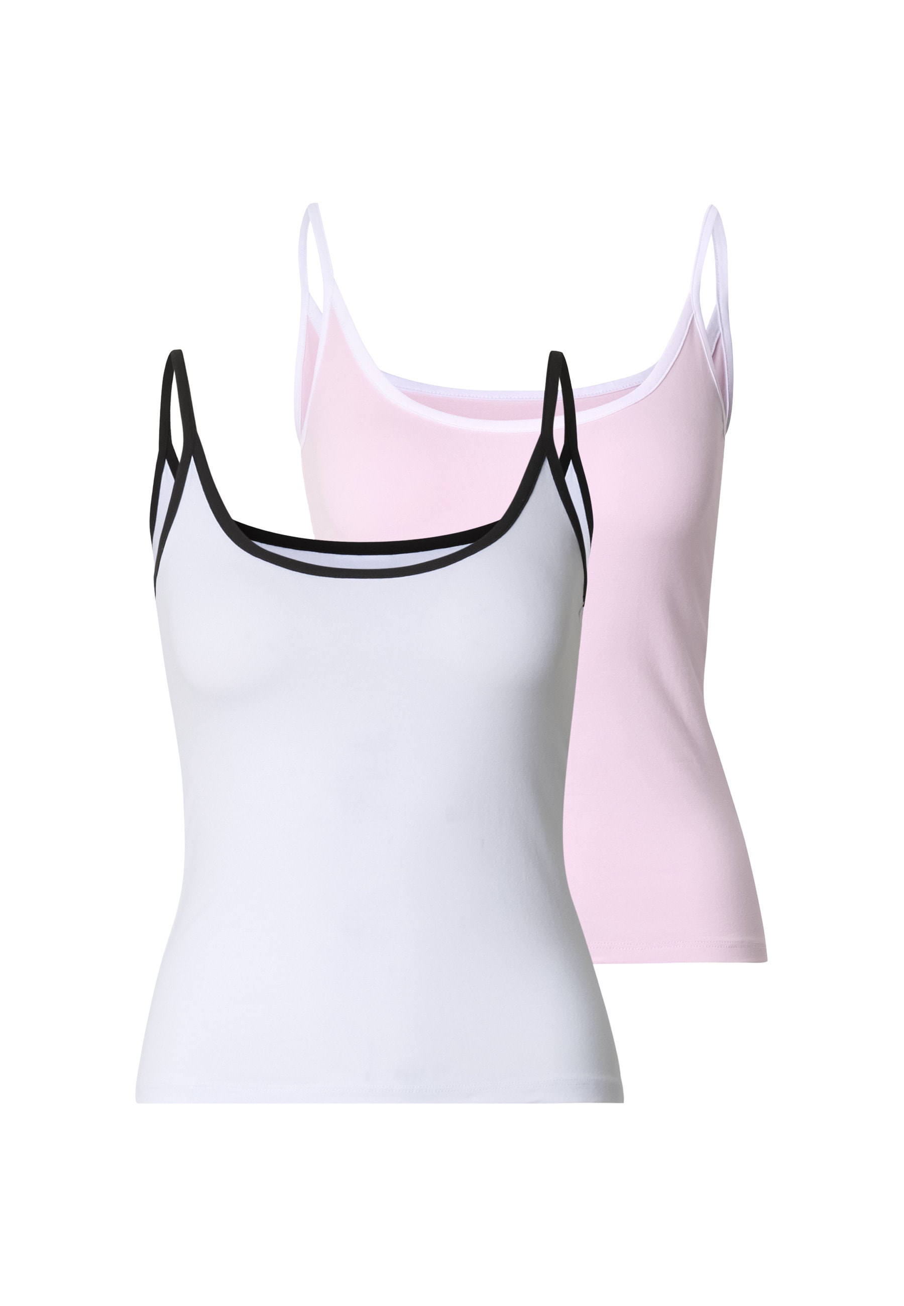 URBAN CLASSICS Tanktop "Urban Classics Ladies Contrast Basic Top 2-Pack" günstig online kaufen