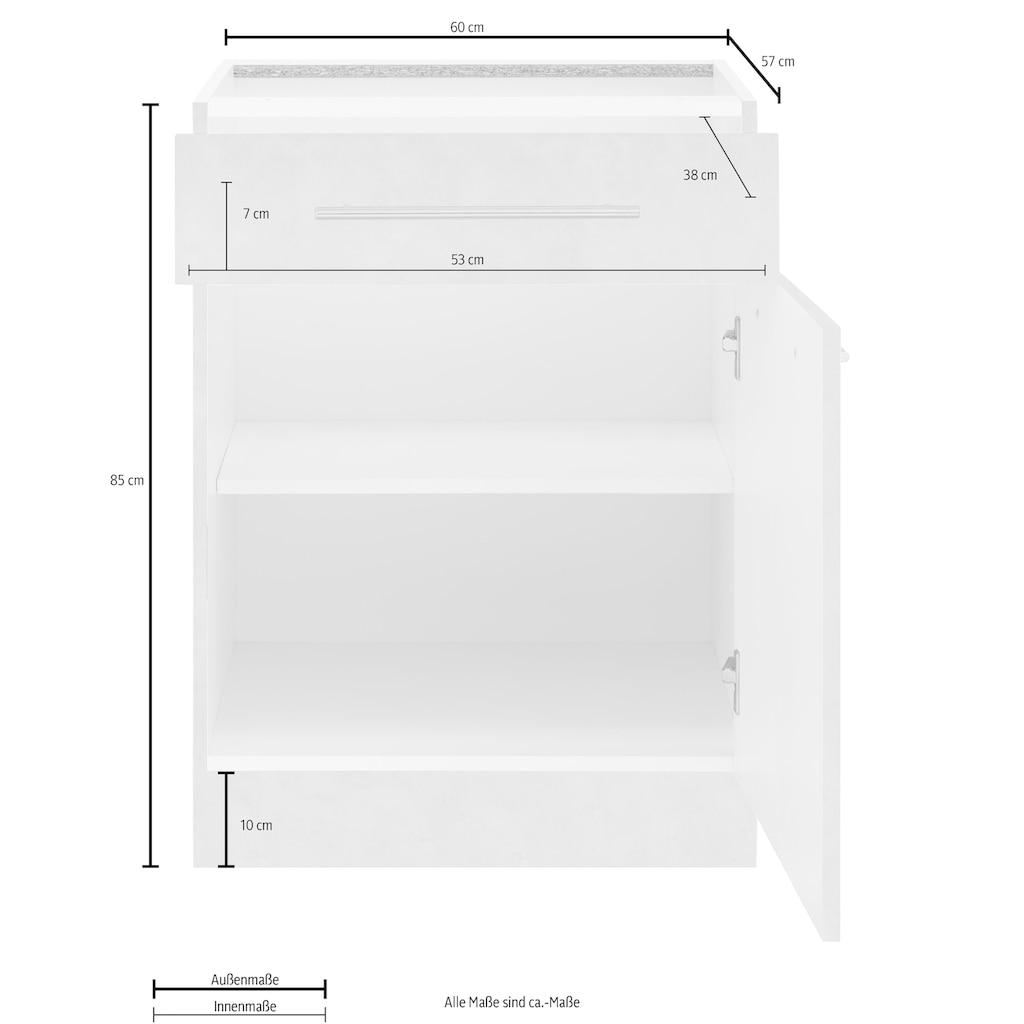 wiho Küchen Unterschrank »Flexi2«