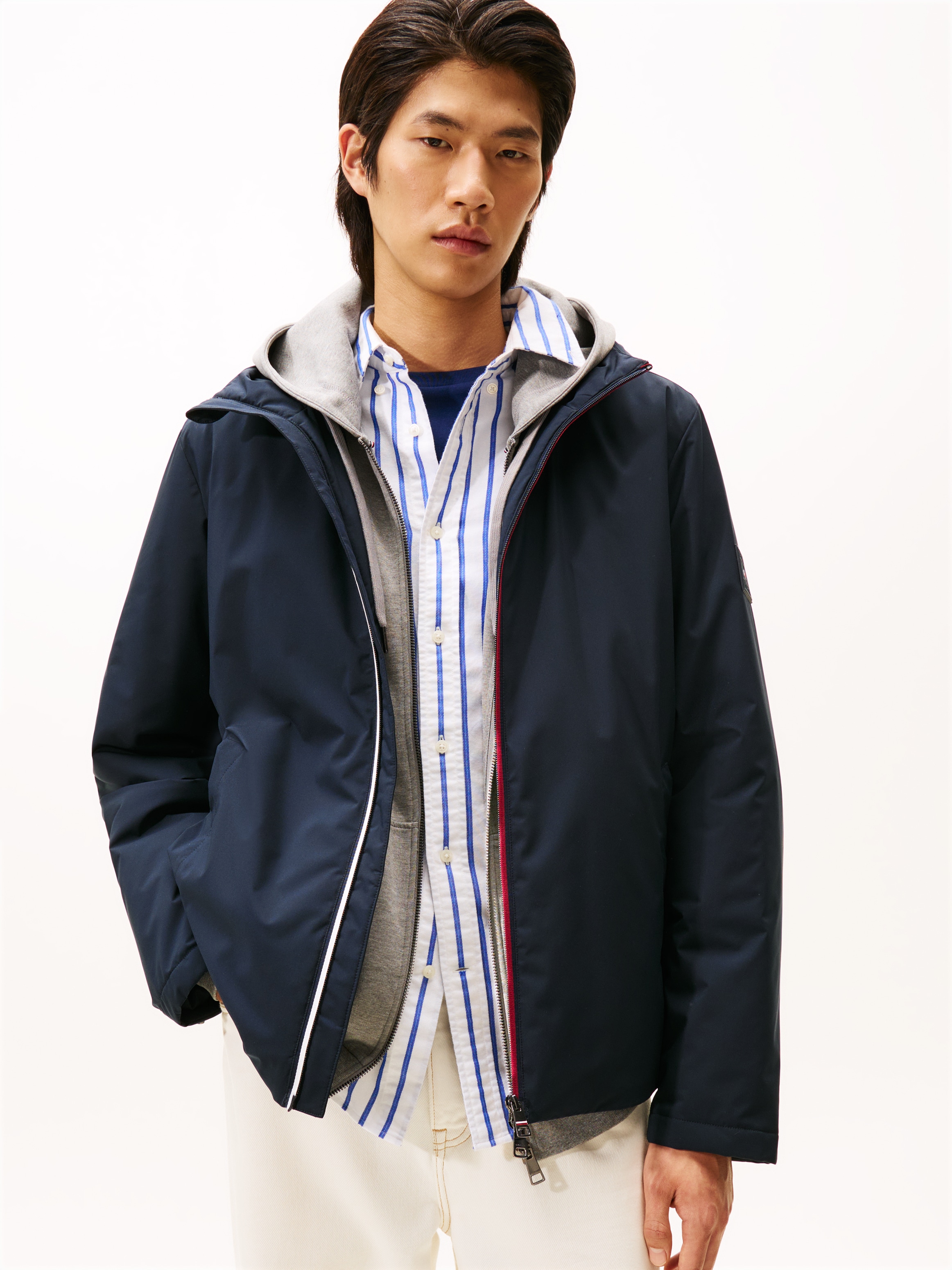 Tommy Hilfiger Funktionsjacke "HOODED JACKET" mit Kapuze Kapuzenjacke Freiz günstig online kaufen