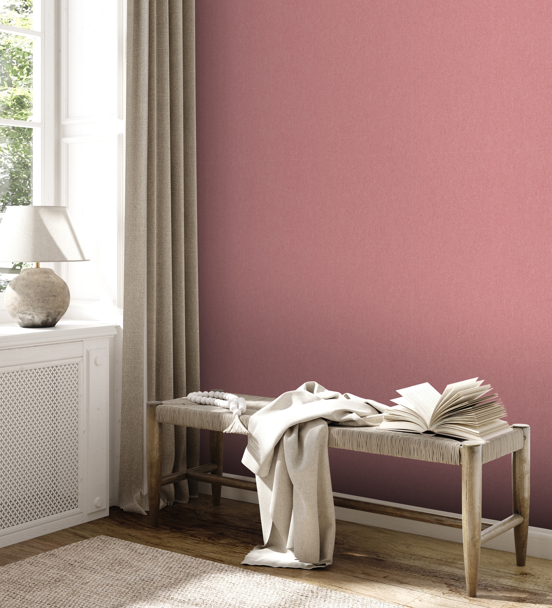 A.S. Création Vliestapete »Attractive 2 Mustertapete«, matt-gemustert-neutral, Unitapete glatt Hellgrau einfarbig Tapeten Wohnzimmer modern Design