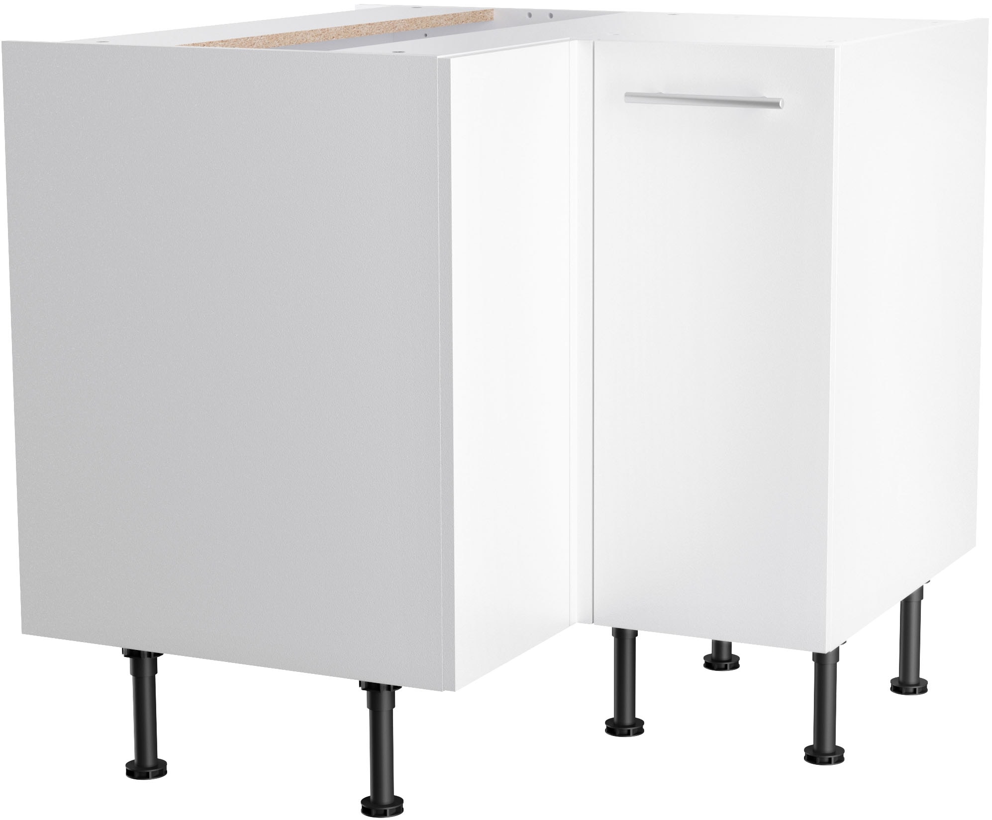 KOCHSTATION Eckunterschrank "KS-Bern2", Breite 90 x 90 cm, 1 Tür, 1 Einlege günstig online kaufen