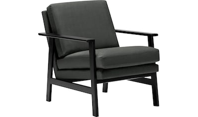LOVI Sessel »Pepper«, Gestell schwarz aus massiver Buche im Retro Style kaufen