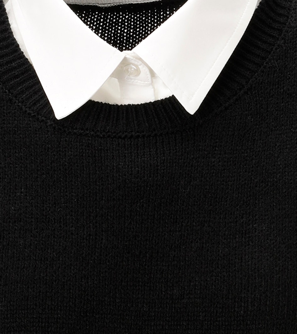 Aniston CASUAL Strickpullover, mit Bluseneinsatz - NEUE KOLLEKTION