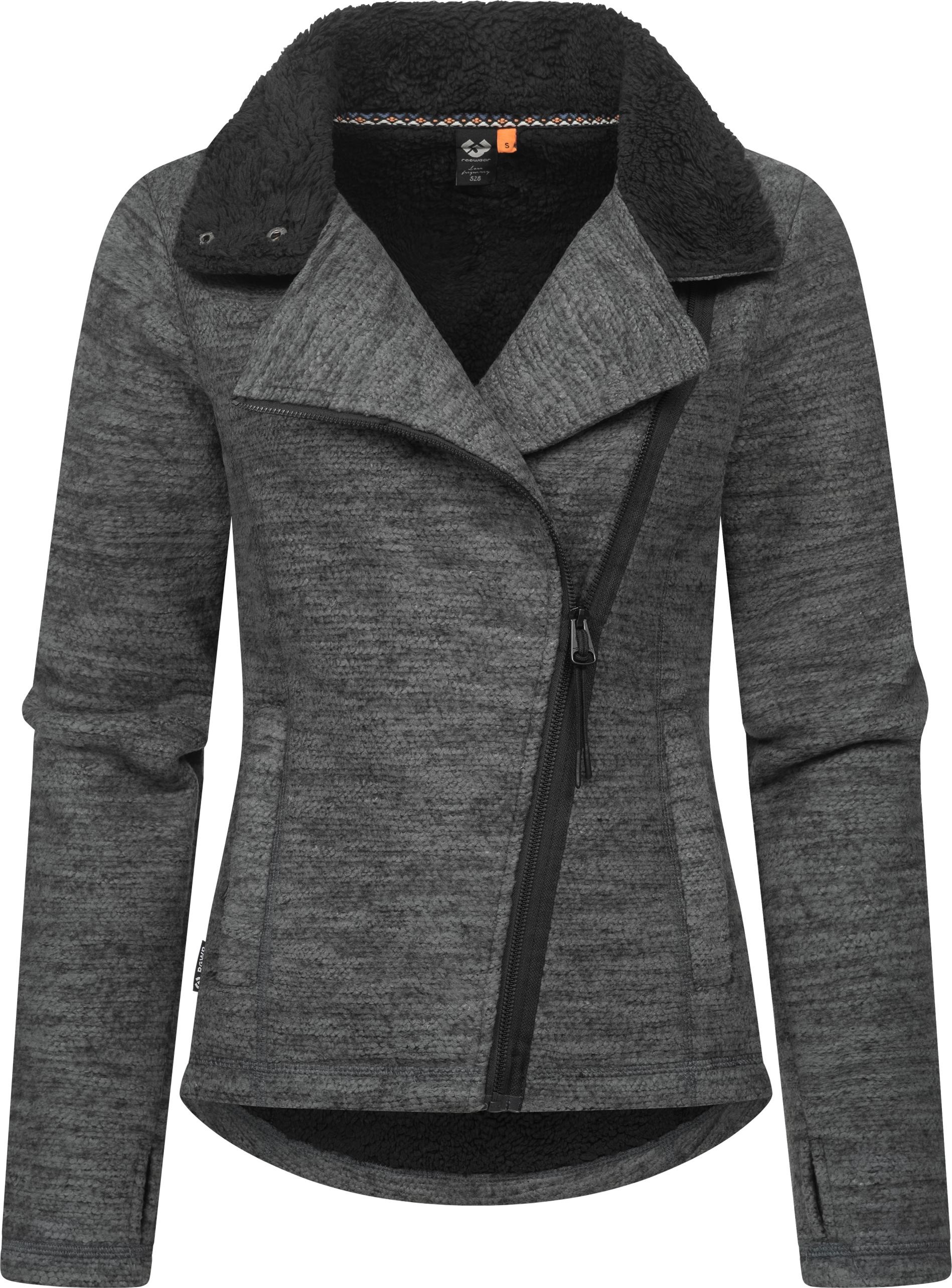 Ragwear Strickfleecejacke "Saskie Melange", ohne Kapuze, Grob gestrickte Da günstig online kaufen