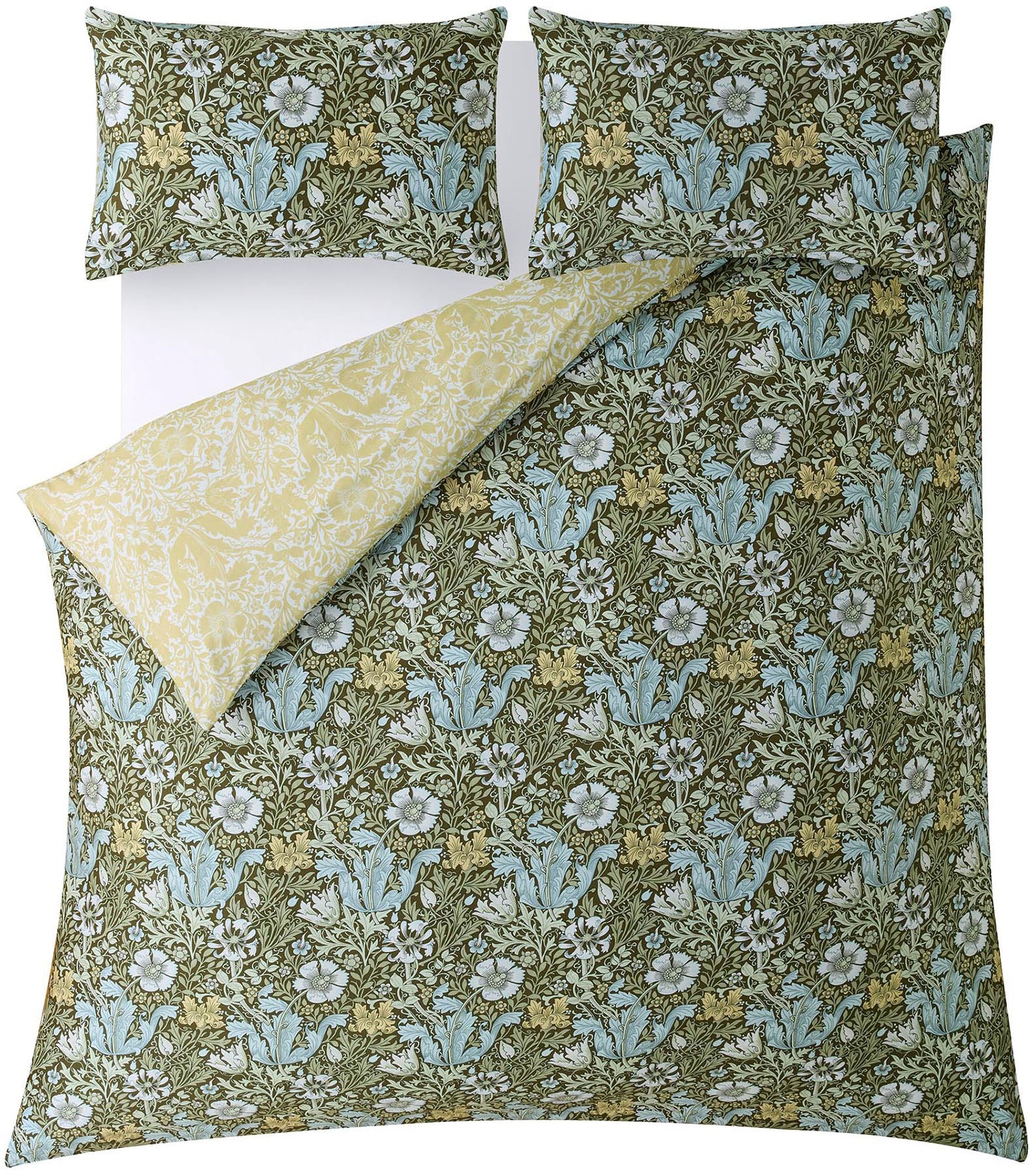 WILLIAM MORRIS AT HOME Wendebettwäsche "Compton," 3 tlg. tlg. mit floralem günstig online kaufen