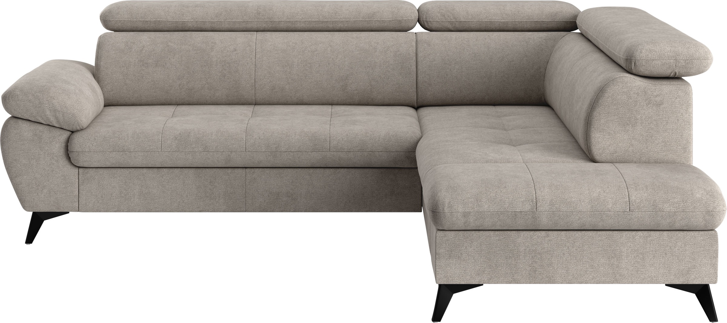 COTTA Ecksofa "Hudson L-Form, B: 256 cm" mit Kopfteilverstellung, optional günstig online kaufen