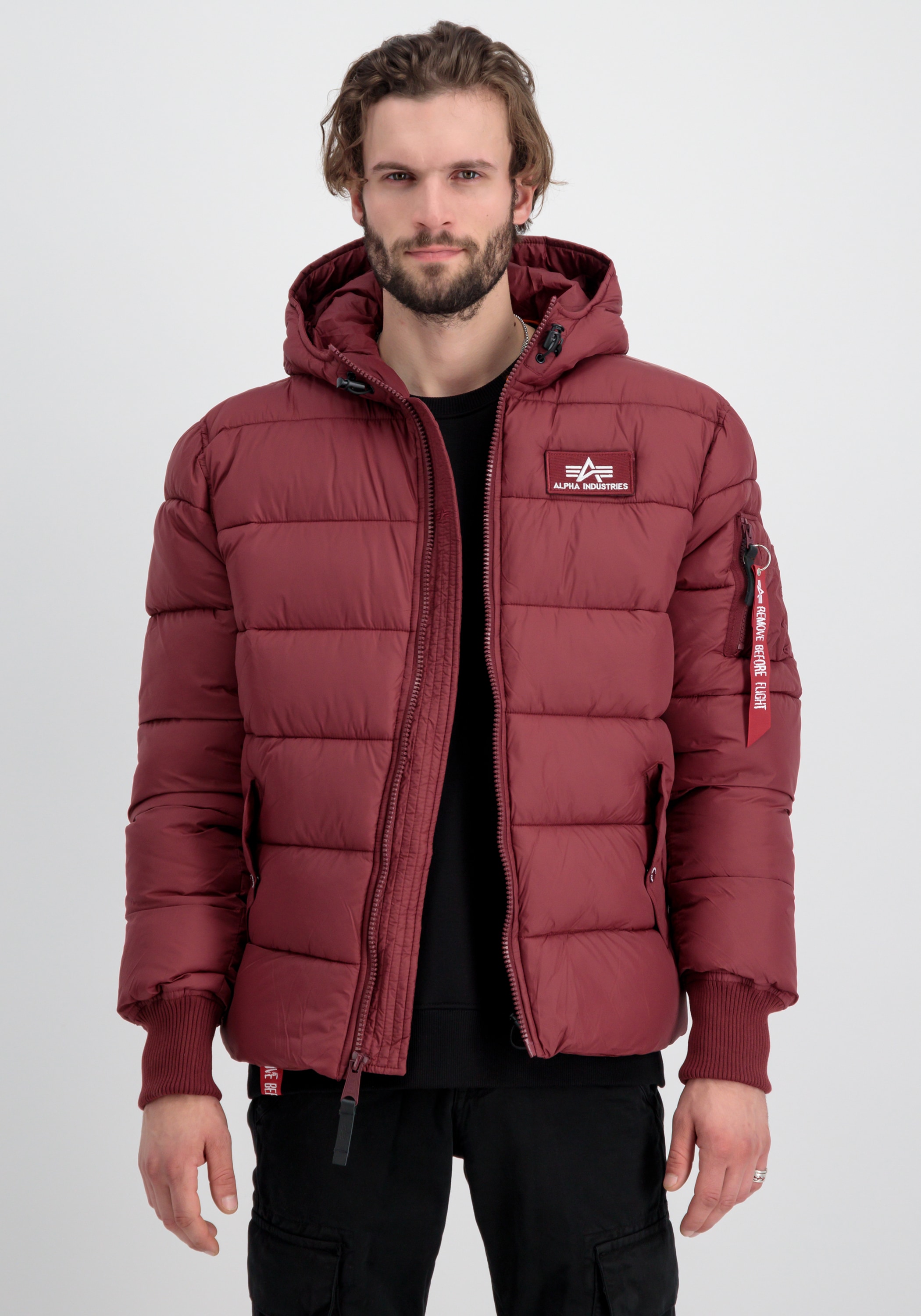 Alpha Industries Winterjacke "Hooded Puffer Alpha FD" günstig online kaufen