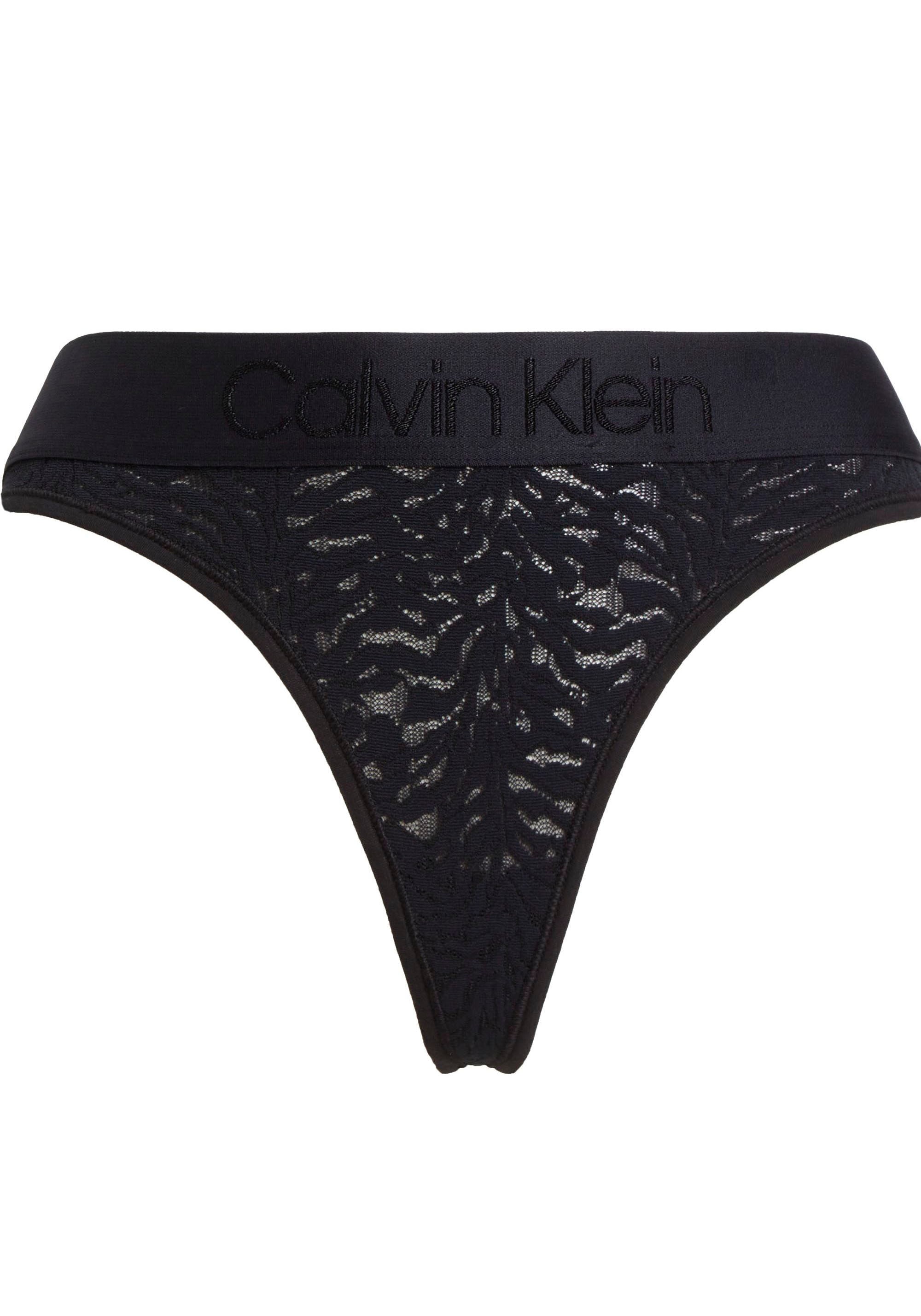 Calvin Klein Underwear String "THONG", mit CK-Logo am Bund