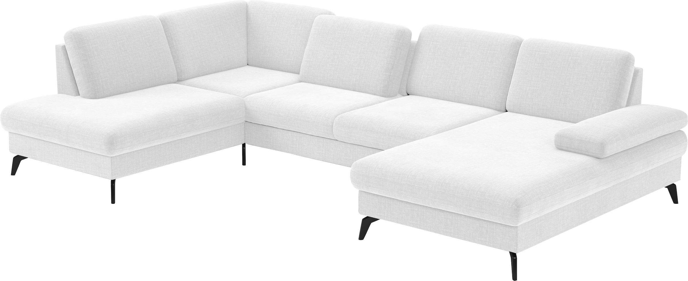 sit&more Wohnlandschaft »Morris U-Form, inkl. Sitztiefenverstellung«, wahlweise mit Armteilverstellung, Bettfunktion & Bettkasten