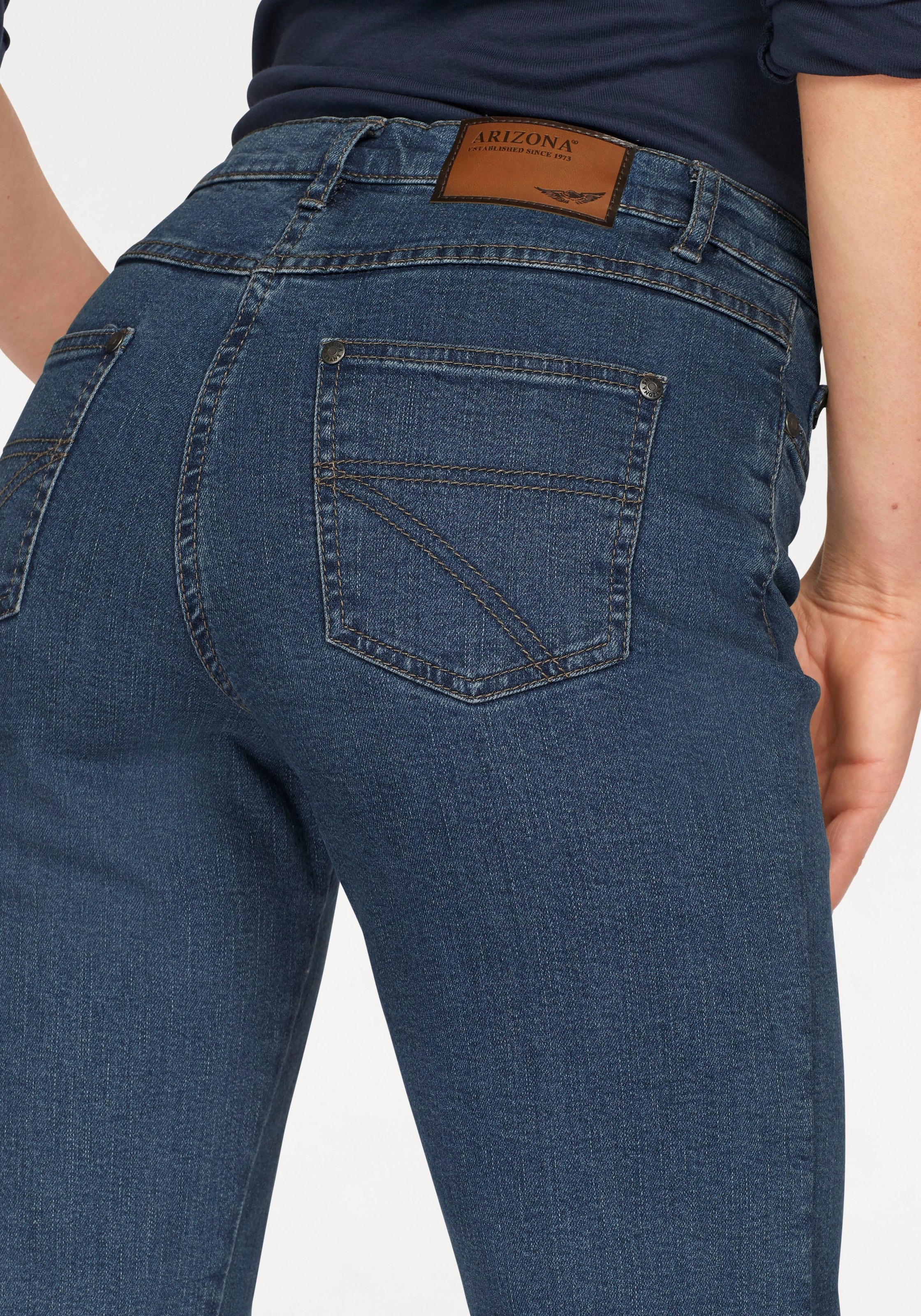 Arizona Gerade Jeans »Annett«, bequeme Passform, 5-Pocket-Style, hohe Taille